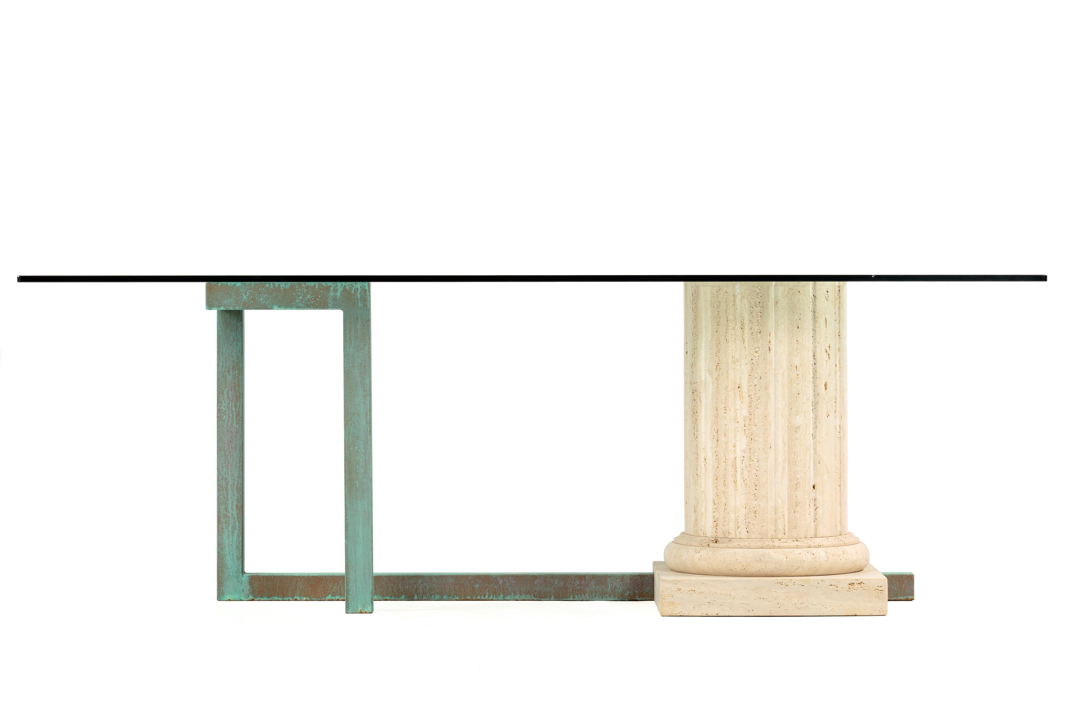 Moderne SILLAR Dining Table contemporaine en marbre Oxid Cooper Joaquín Moll Meddel en stock en vente