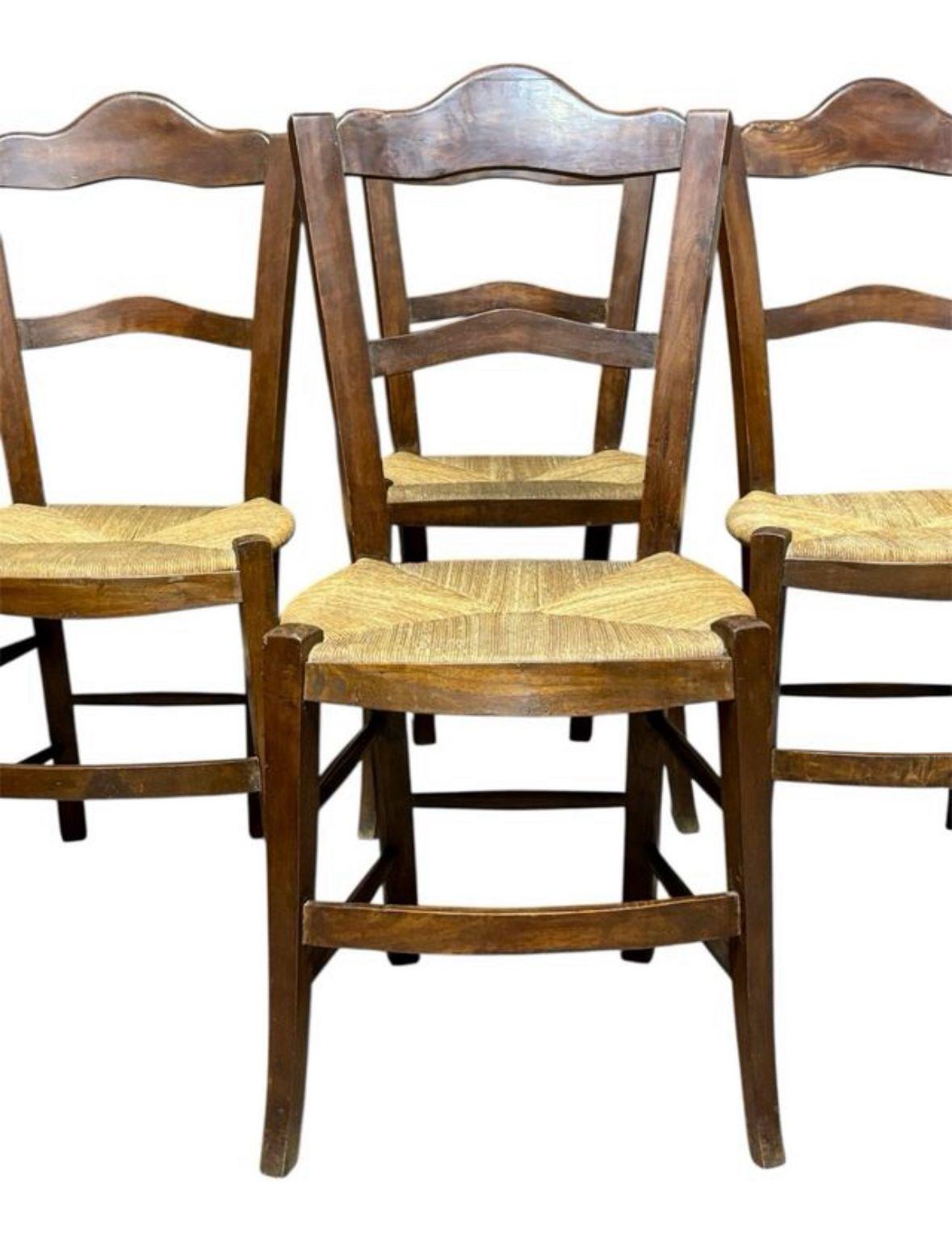 Wood Sillas rústicas francesas For Sale