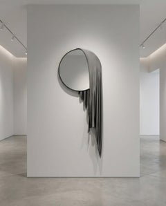 Sillentium Mirror Sculptural Panel Matte Chrome 1 of 15