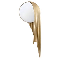 Sillentium Mirror Sculptural Panel Satin Gold 1 of 15