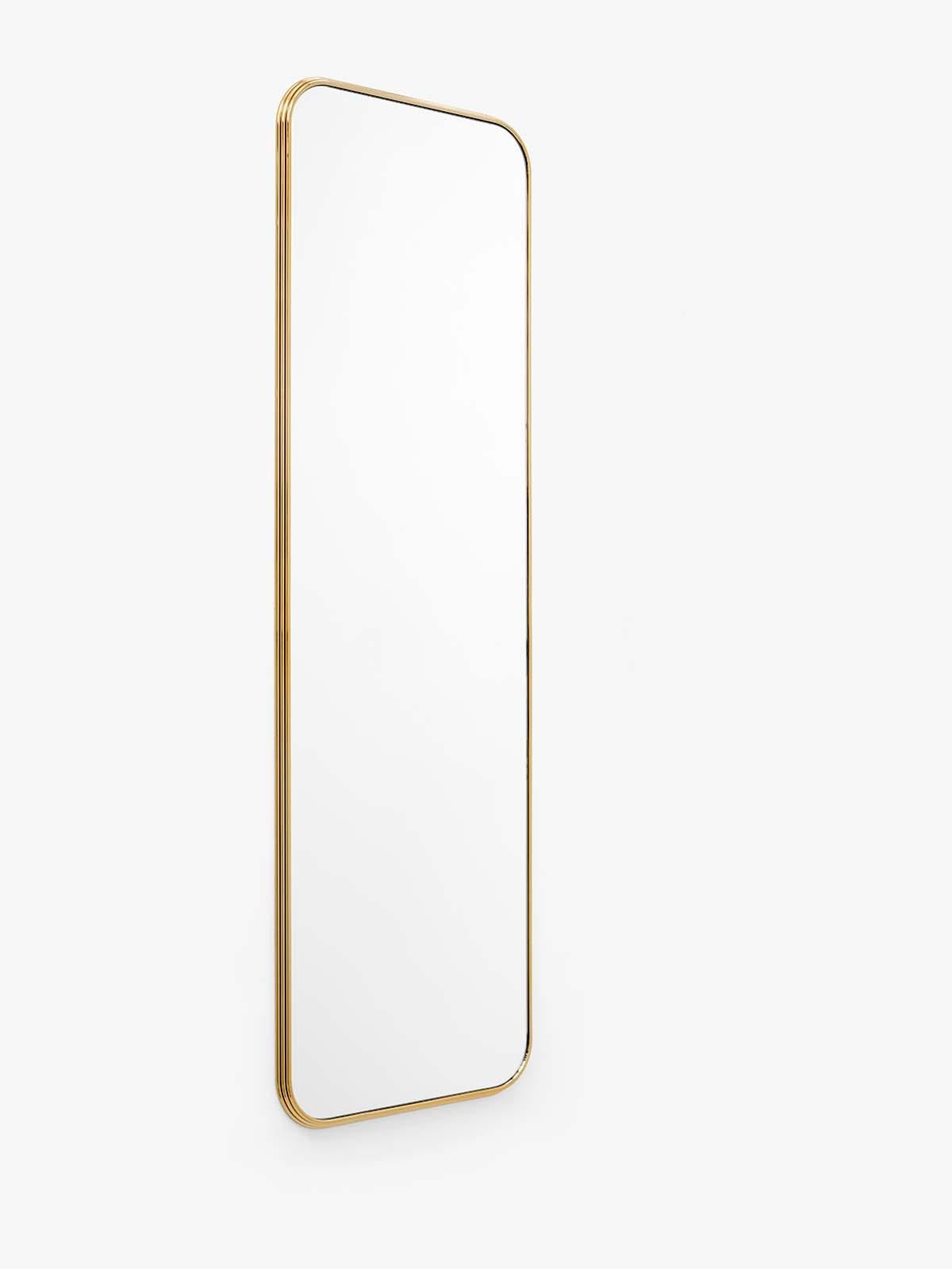 Scandinavian Modern Sillon Brass Mirror Sh7 by Sebastian Herkner for &tradition For Sale