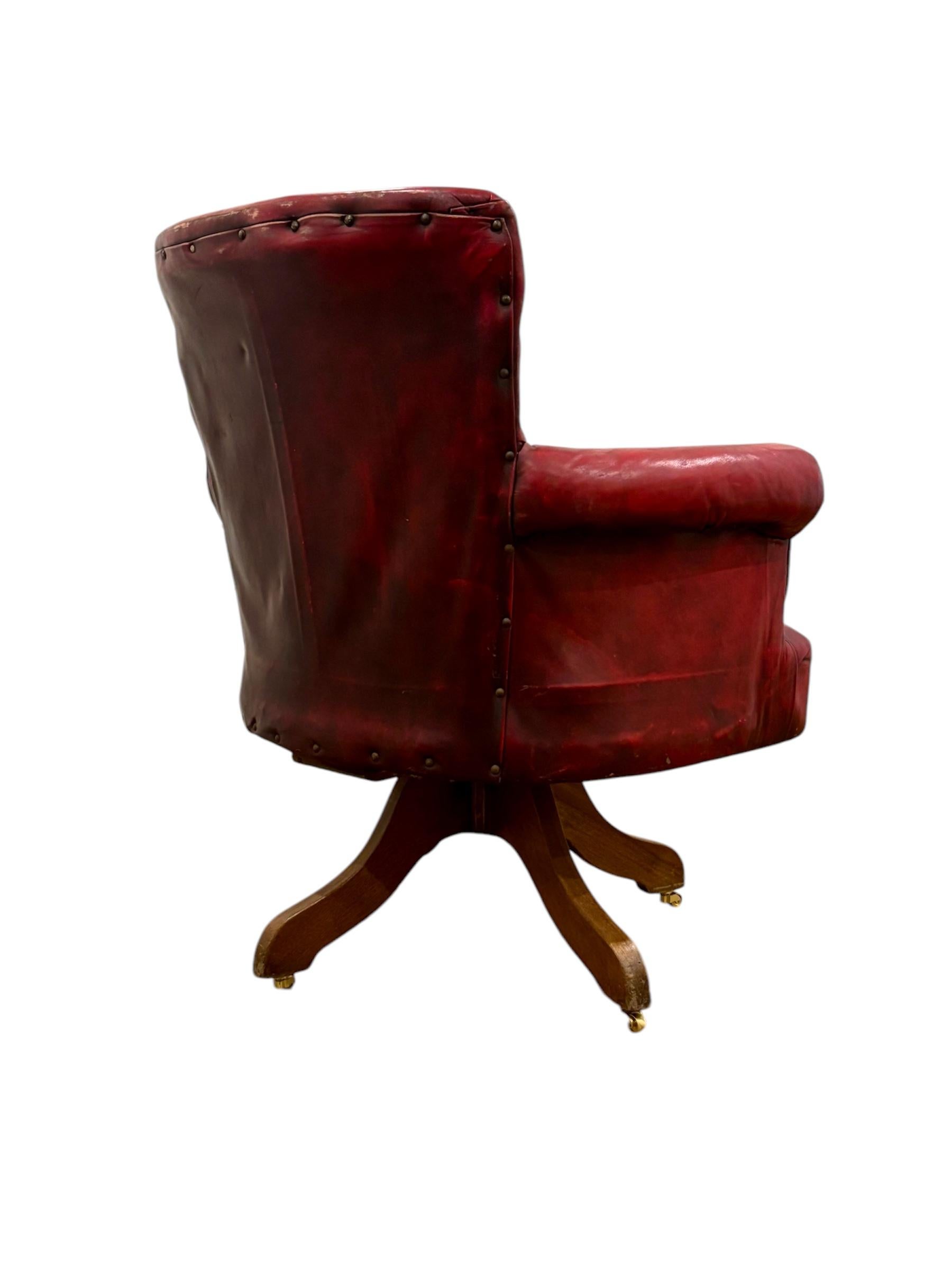 Sillón Club inglés giratorio in vendita 4