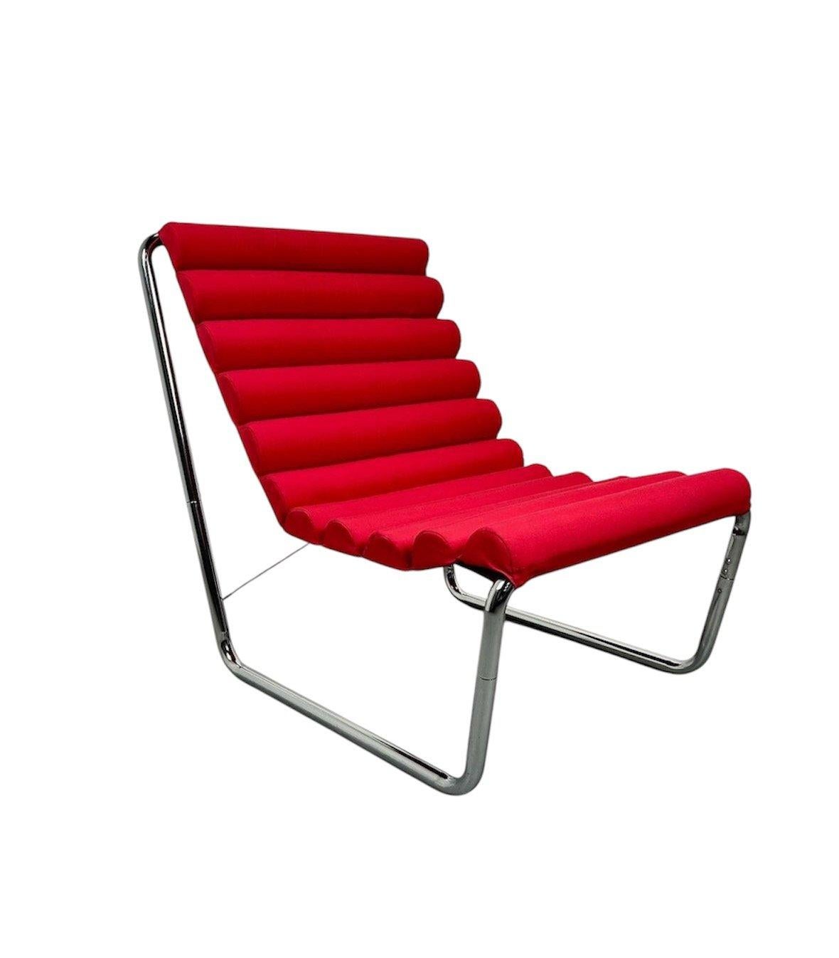 Sillón estilo Michel Boyer Circa 1.970 (Calentadores Bauhaus Boudins) Acero en venta