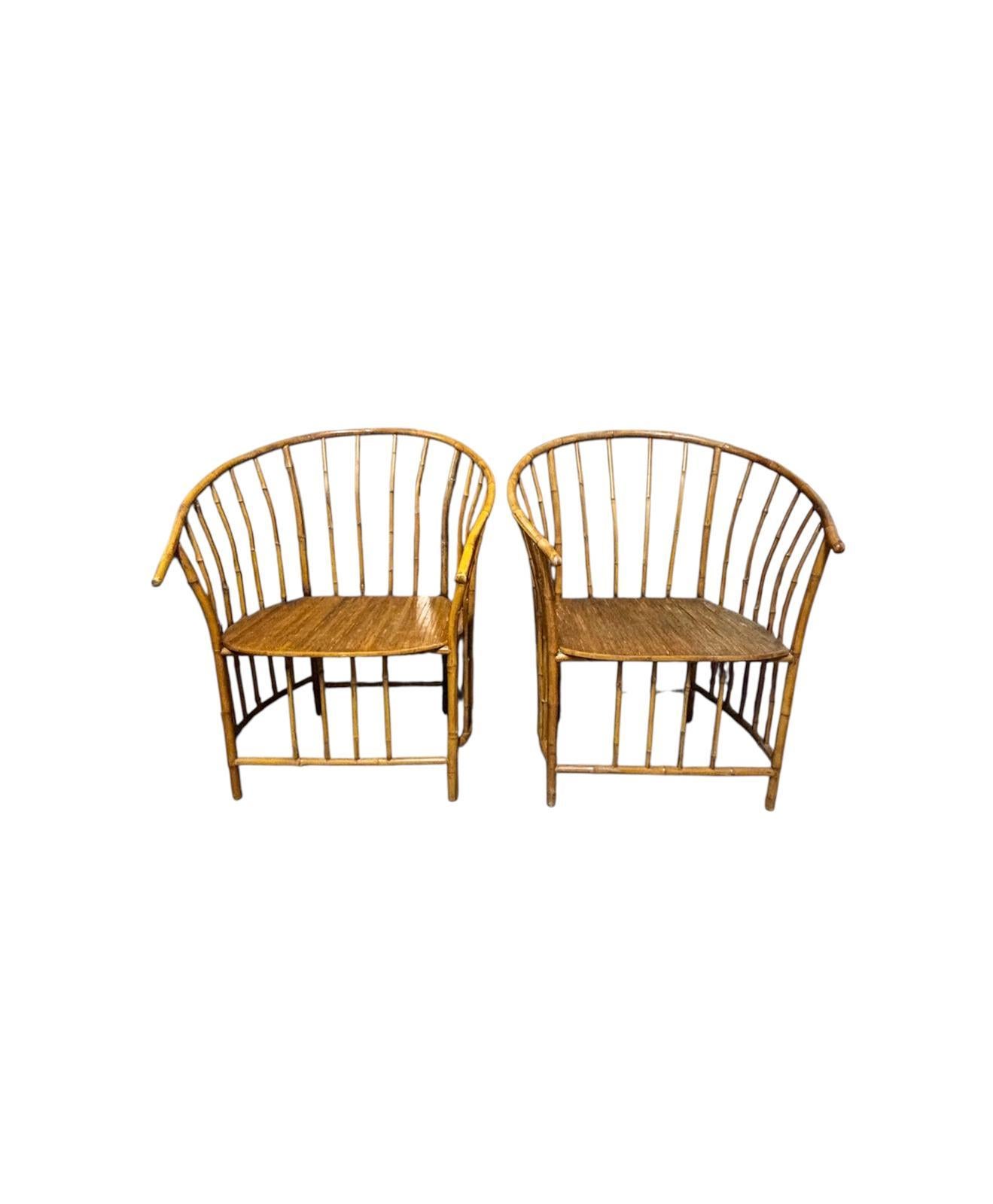 Sillones italianos de Bambú en Bueno estado para la venta en VALÈNCIA, ES