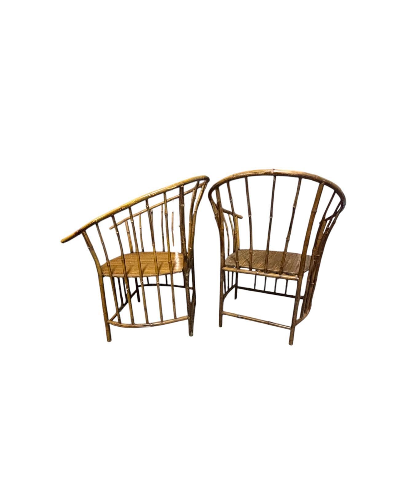 Sillones italianos de Bambú en venta 1