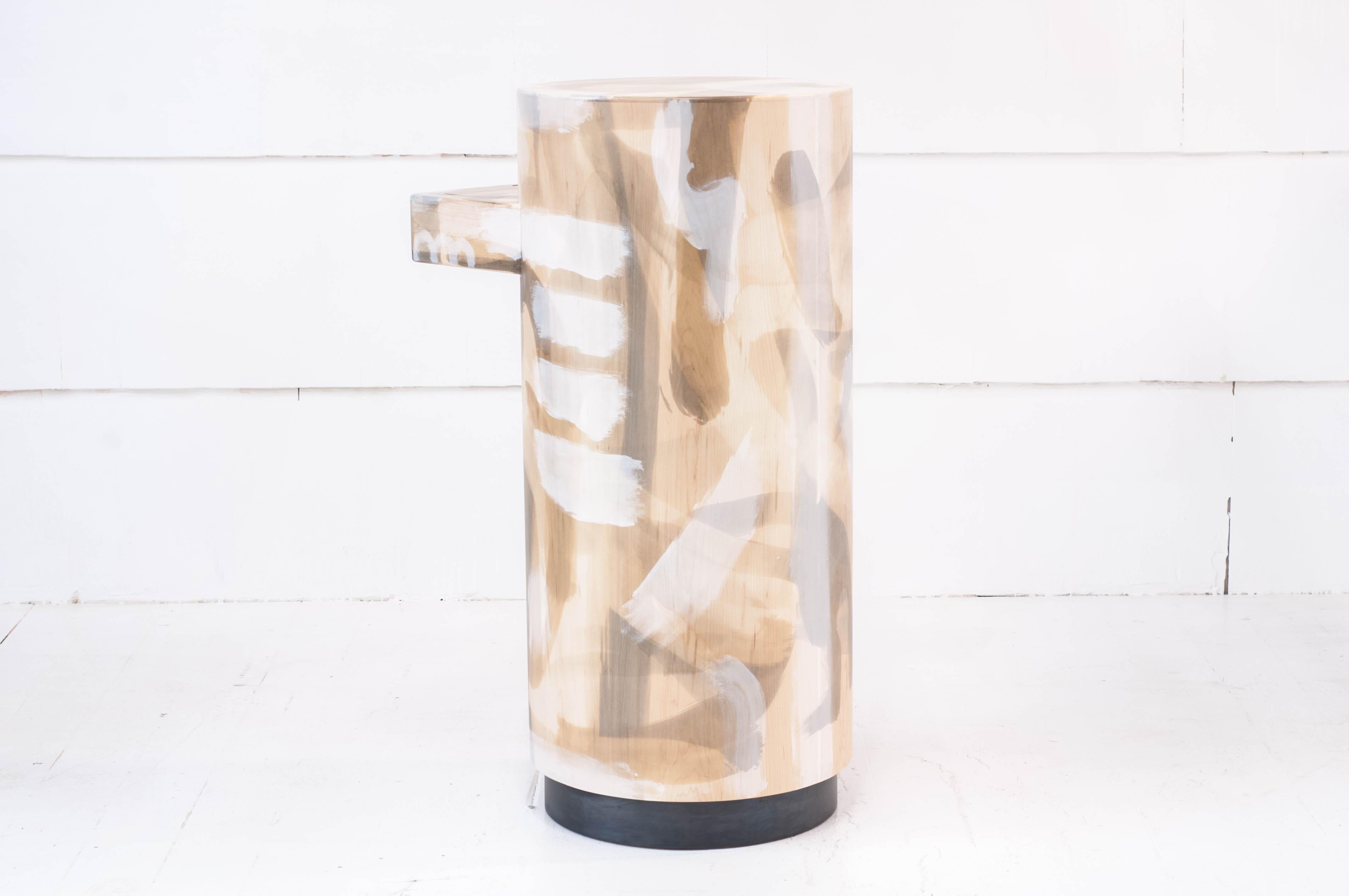 Hand-Painted Silo Cabinet in Painted Maple