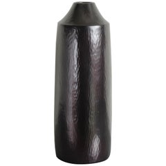 Silo Vase in Copper by Robert Kuo, Hand Repousse, Limited Edition