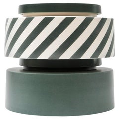 Silos Green and Stripes by Simona Cardinetti, Handmade in Italy