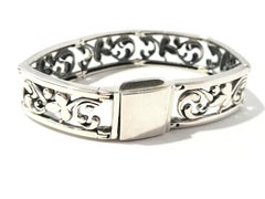 Silpada Floral Vine Filigree Link Bracelet