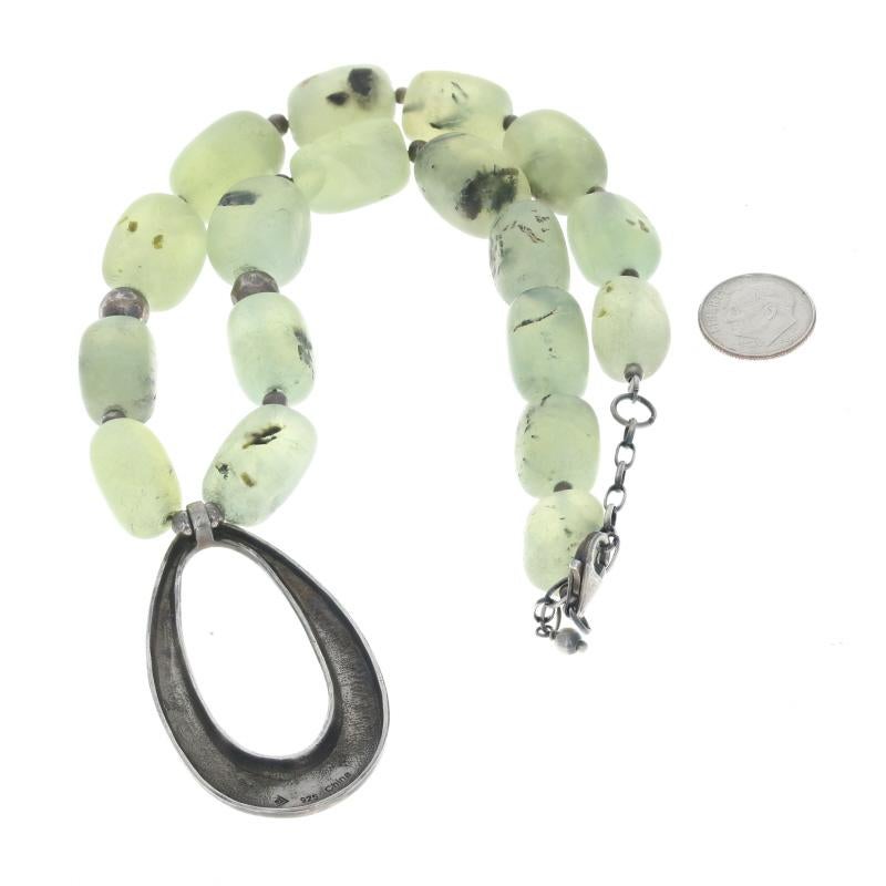 silpada green stone necklace