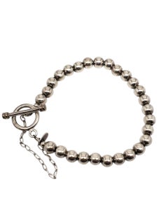 Silpada Sterling Silver Beaded Toggle Bracelet # 23308