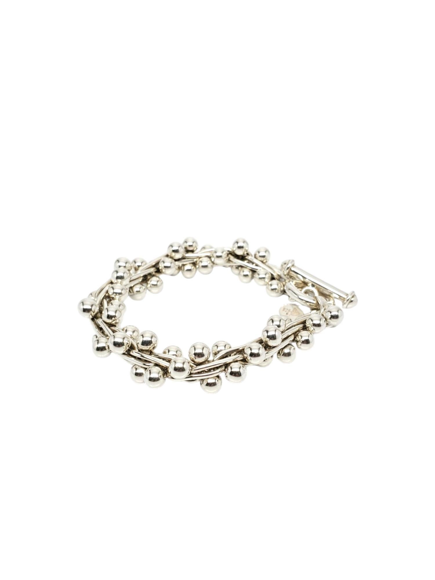 Bracciale Cha Cha Ball in argento sterling Silpada #17529 In condizioni buone in vendita a Washington Depot, CT