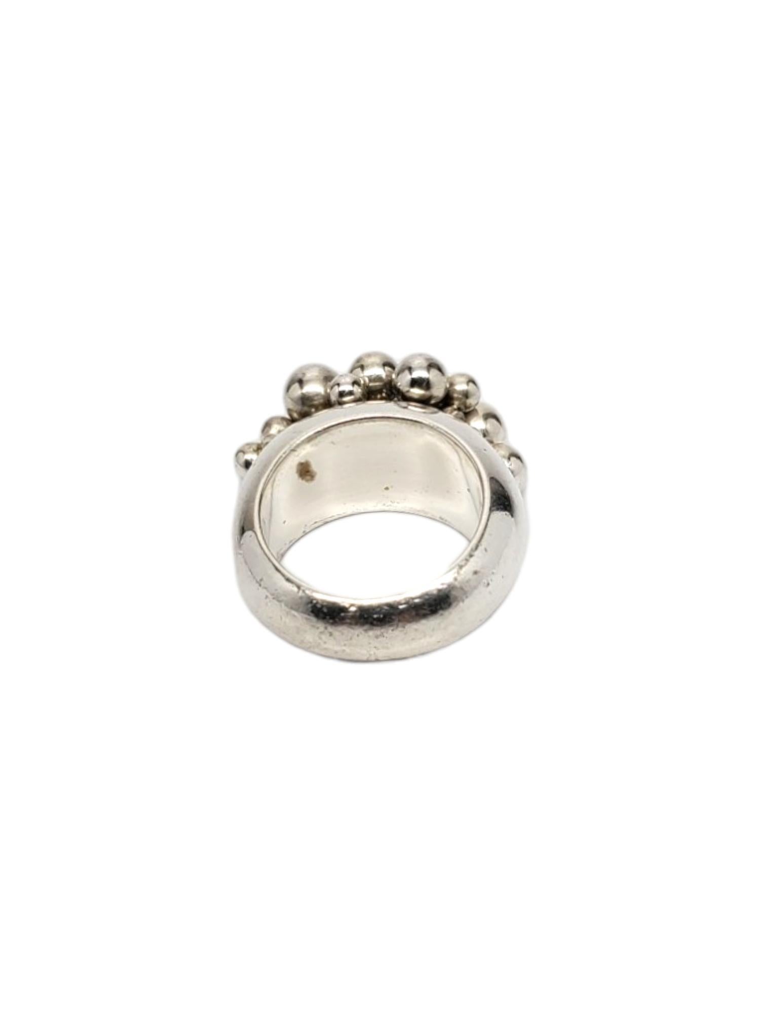 Silpada Sterling Silver Cha Cha Ring Size 7.25 #17466 In Good Condition For Sale In Washington Depot, CT