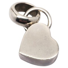 Silpada Sterling Silver Chunky Heart Dangle Pendant #20799