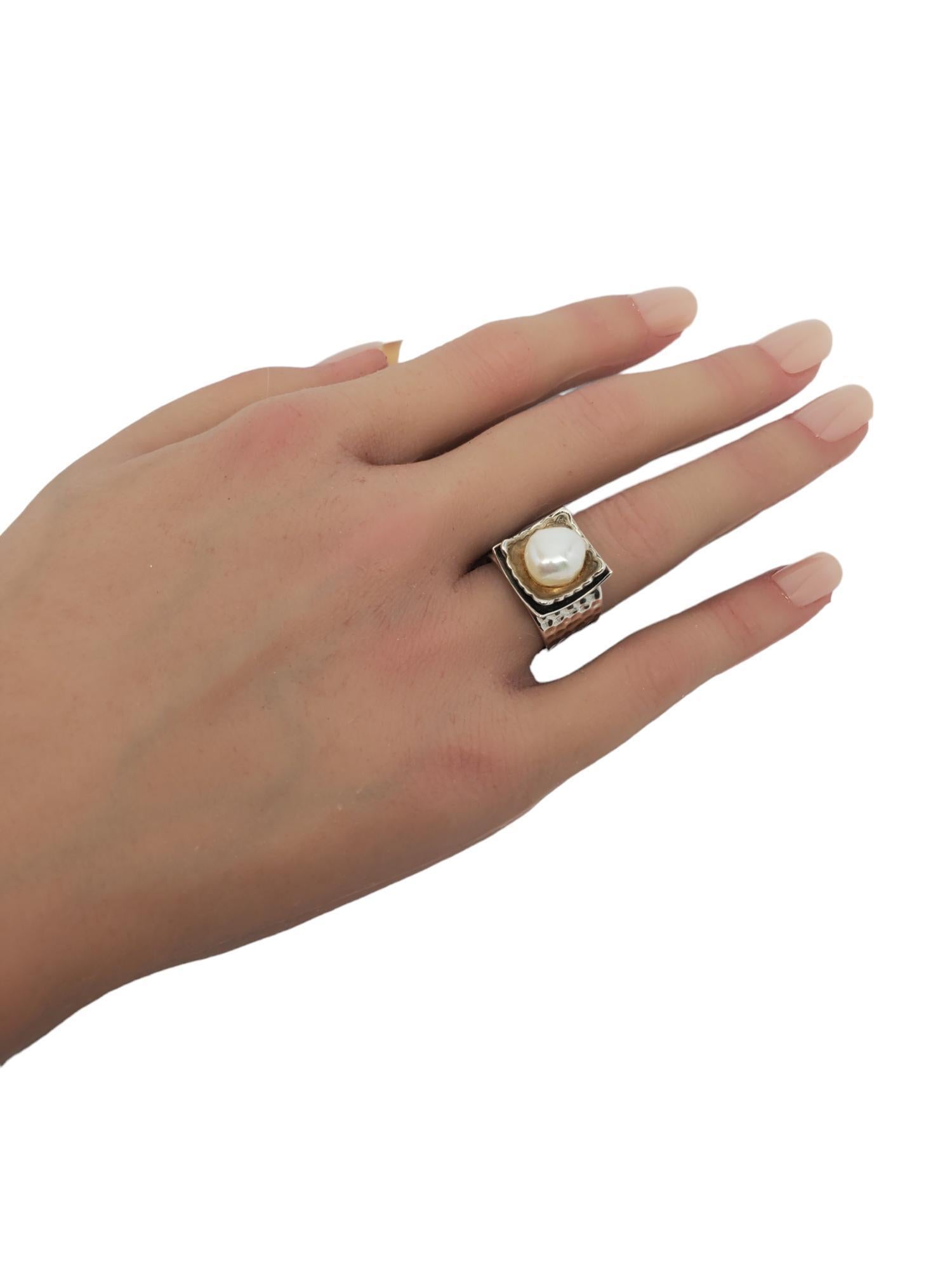Silpada Sterling Silver Fresh Water Pearl Ring Size 5.75 #17528 3