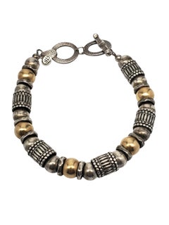 Bracelet Silpada en argent sterling et perles dorées n° 21029