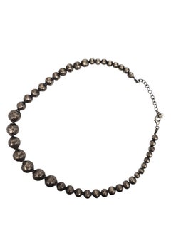 Silpada Sterling Silver Hammered Bead Necklace 18" - 20" #21174