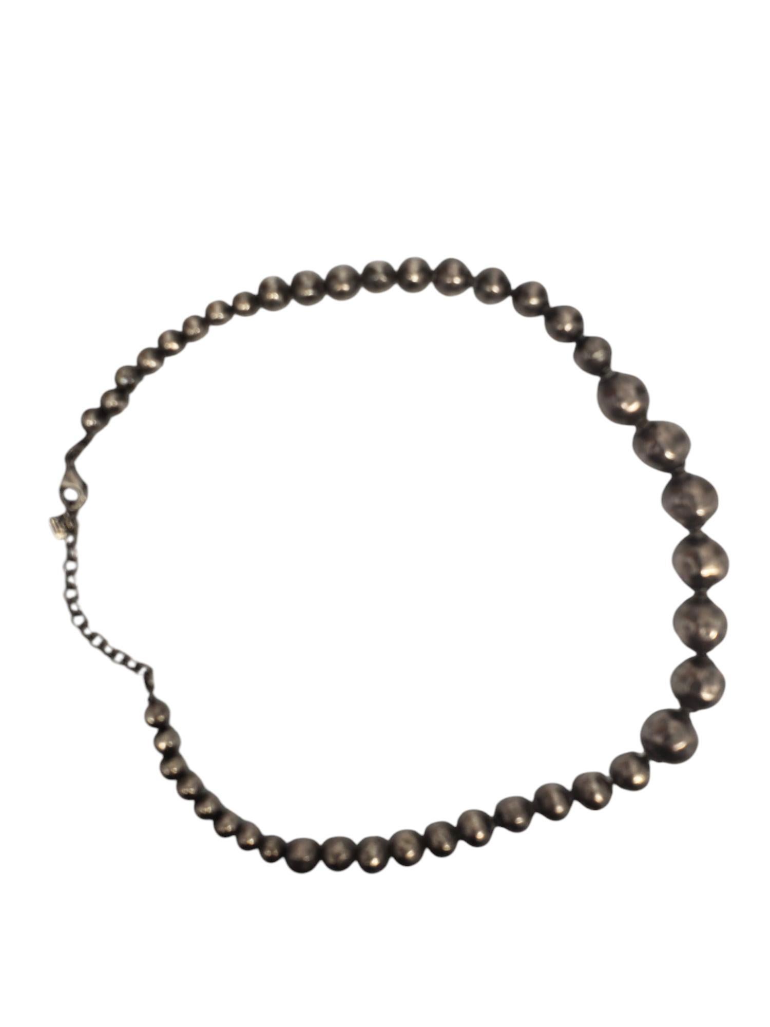 Silpada Sterlingsilber gehämmerte Perlenkette 18