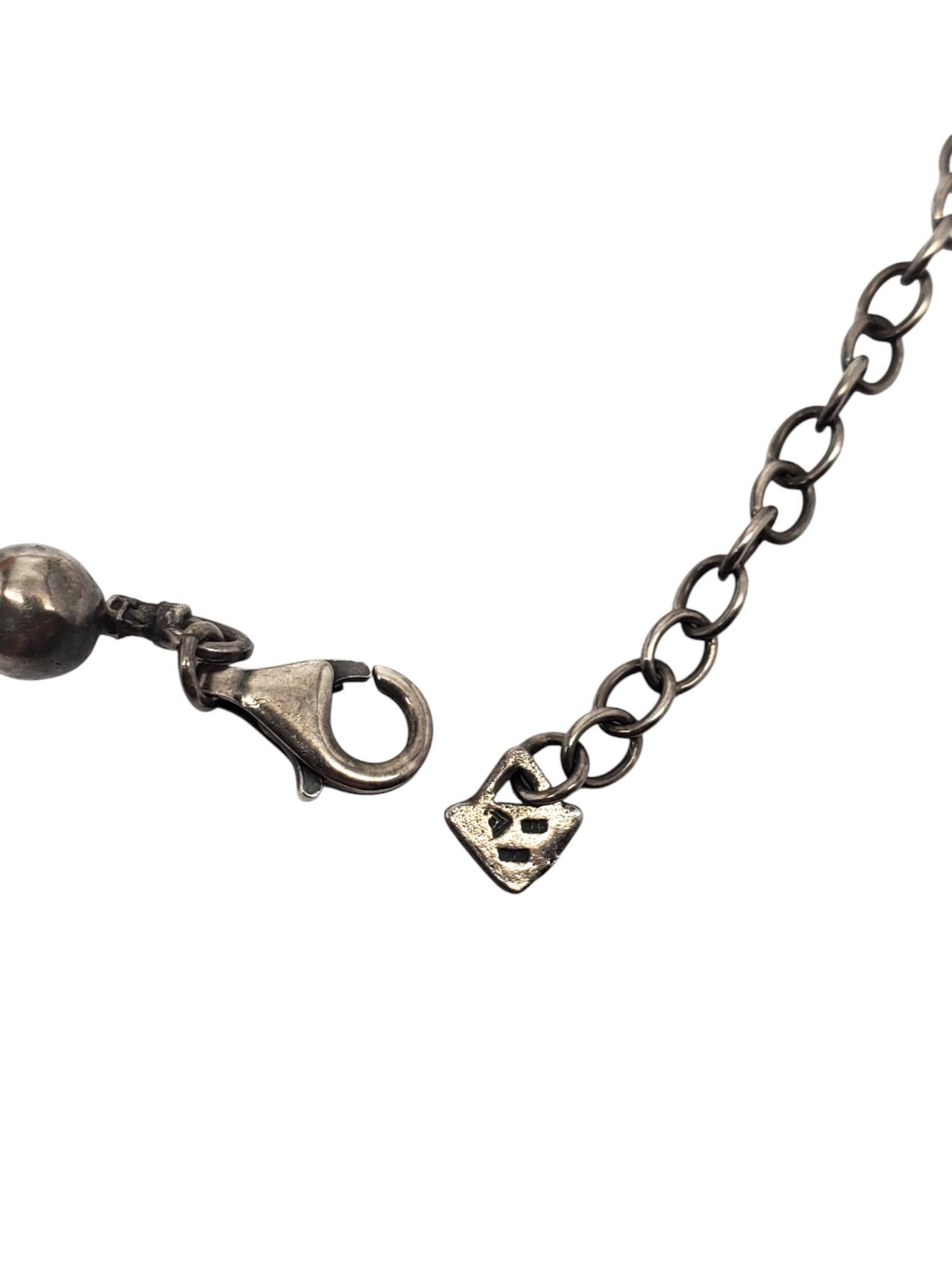 Silpada Sterlingsilber gehämmerte Perlenkette 18
