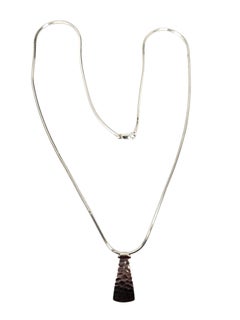 Silpada Sterling Silver Hammered Pendant Necklace #24704