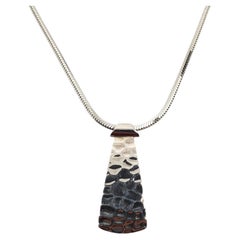 Silpada Sterling Silver Hammered Pendant Necklace #24704