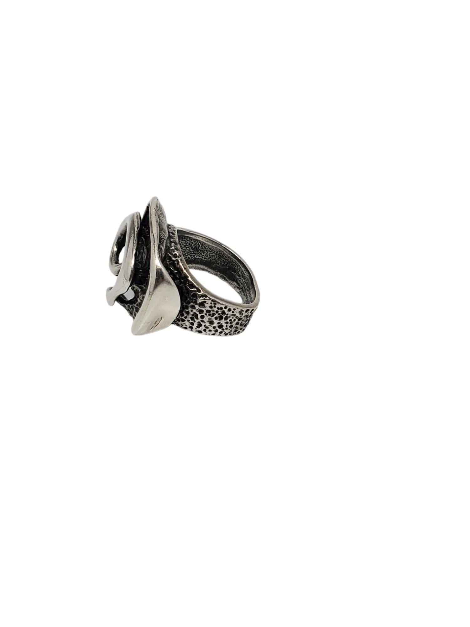 Women's Silpada Sterling Silver Swirl Ring Size 8 #17521 For Sale