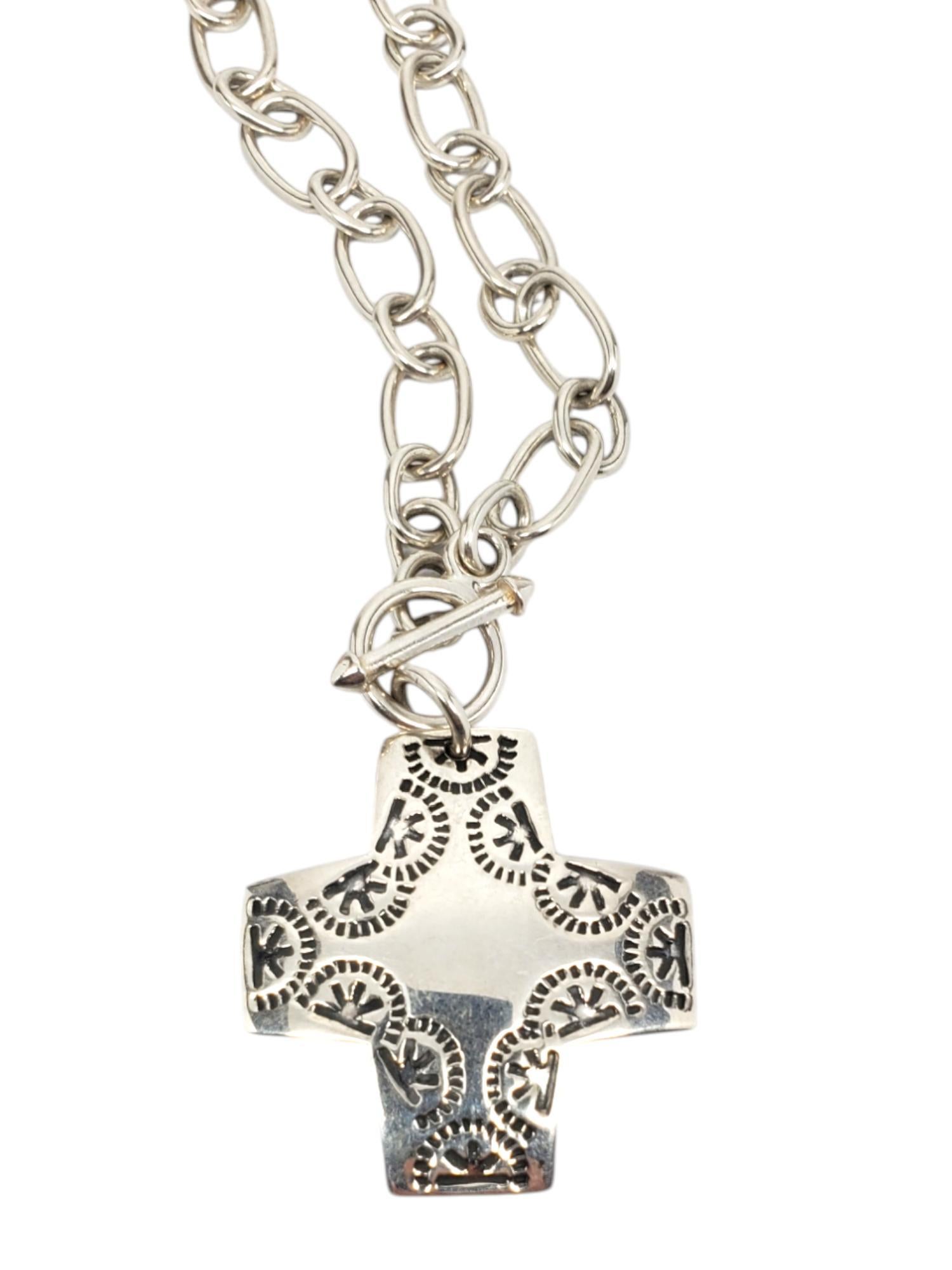 Silpada Sterling Silver Virtuosity Cross Chain Necklace #20521