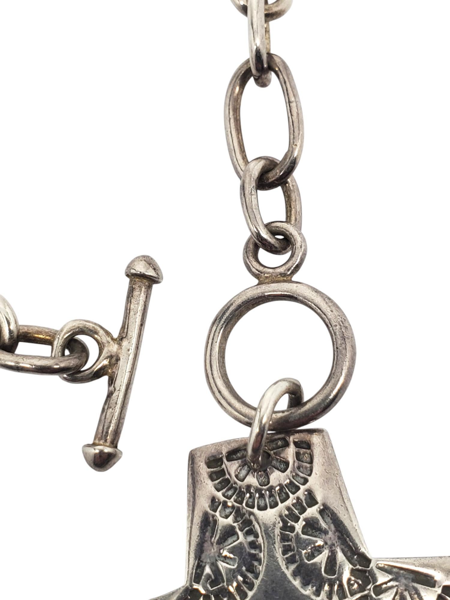 Collana con ciondolo a forma di croce della virtuosità in argento sterling Silpada # 20798 In condizioni buone in vendita a Washington Depot, CT
