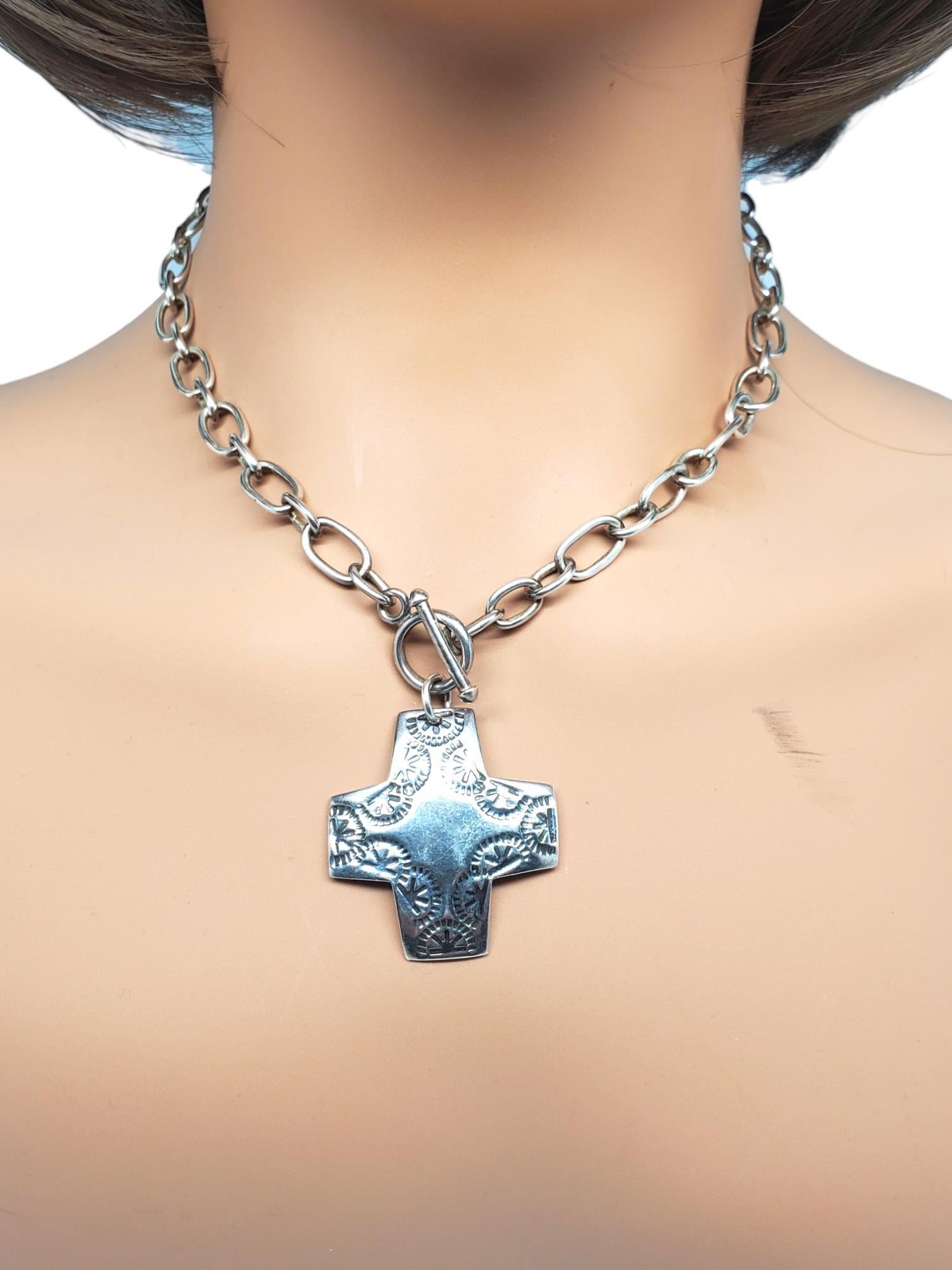 Collana con ciondolo a forma di croce della virtuosità in argento sterling Silpada # 20798 in vendita 3