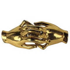 Silson mains serrées Broche corsage rétro