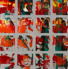 Silu Niu Abstract Original Acrylic On Canvas "Melody" (Acrylique originale abstraite sur toile)