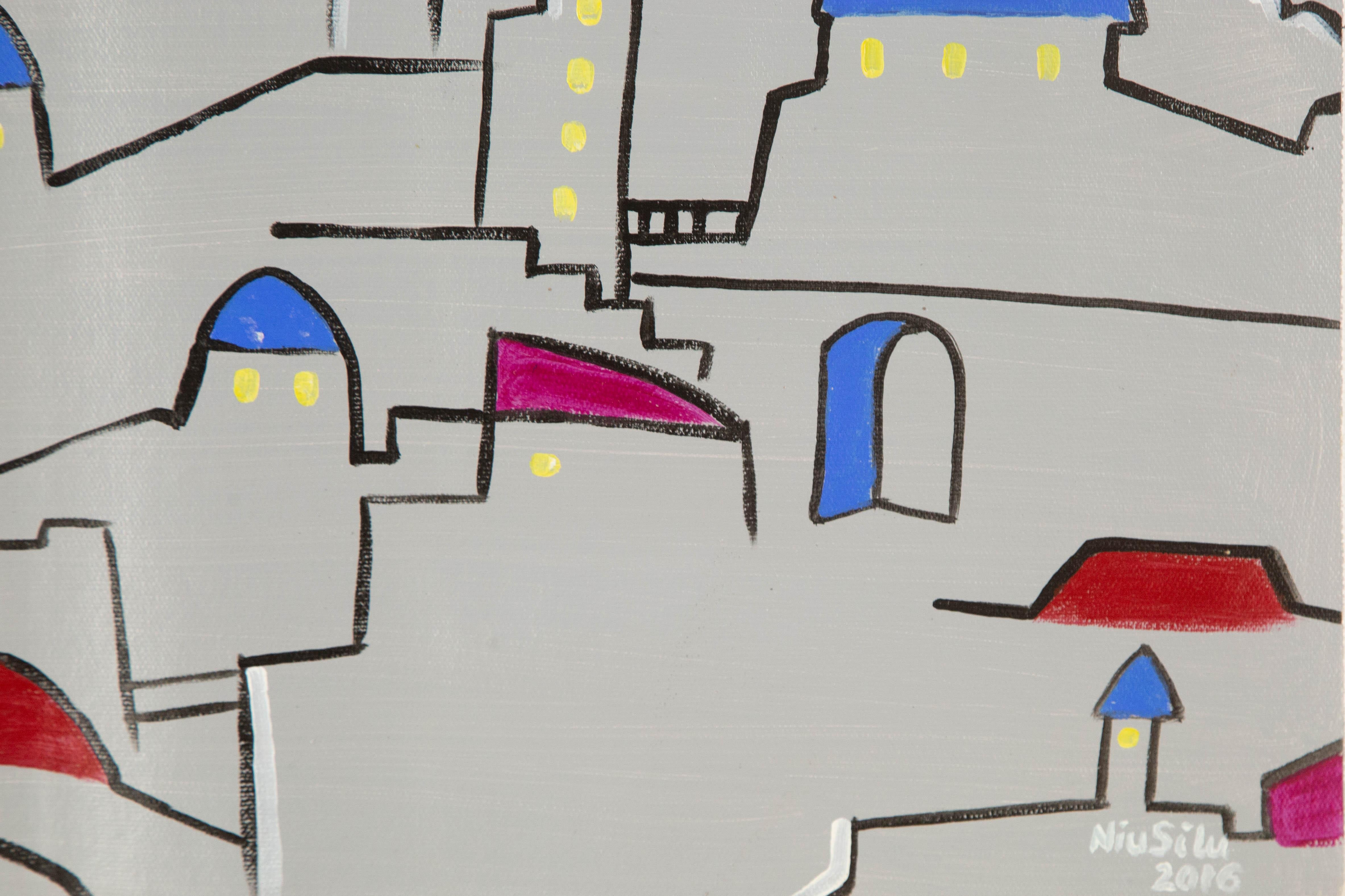 Silu Niu Abstract Original Oil On Canvas 