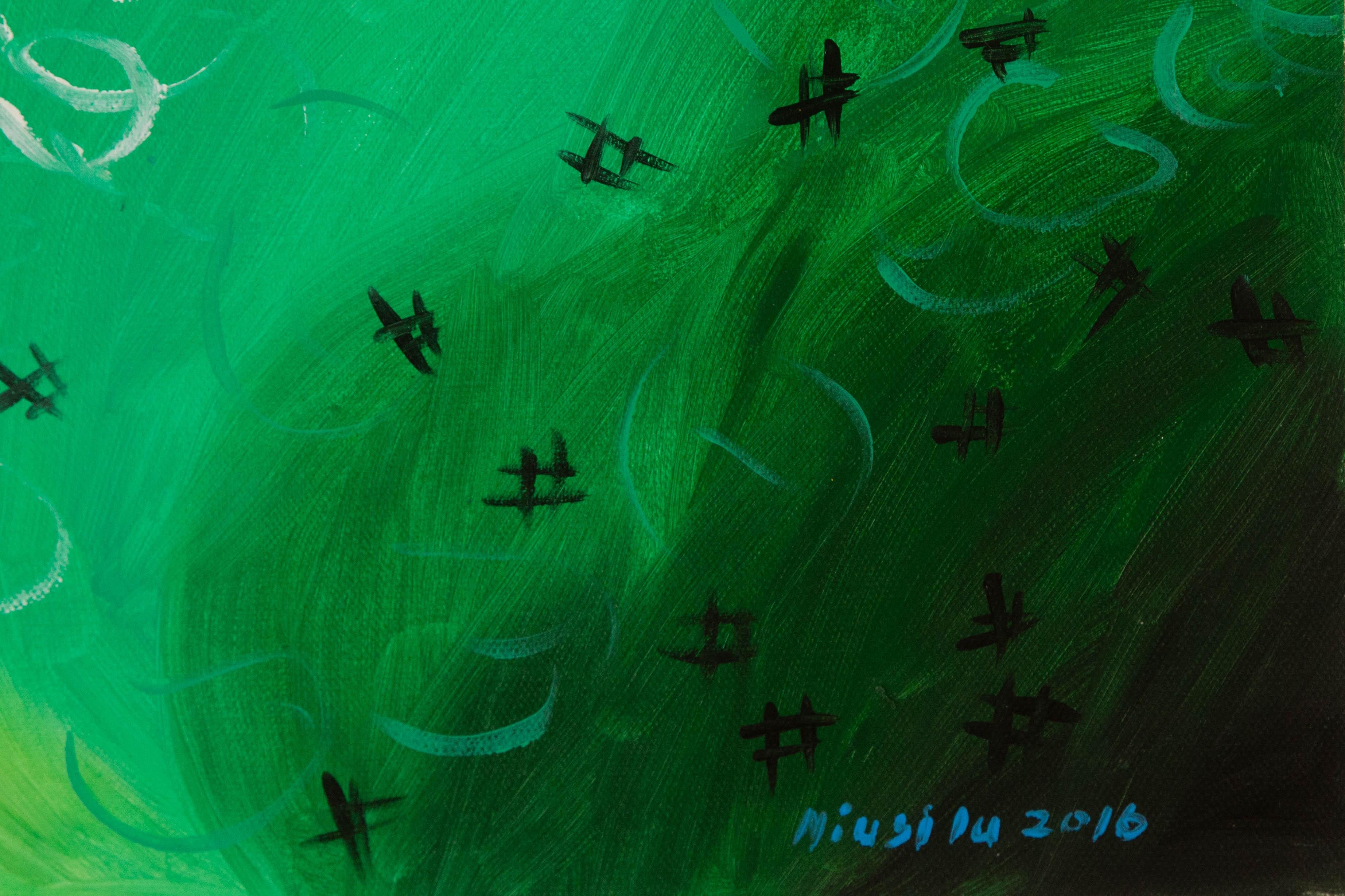Silu Niu Óleo Original Abstracto Sobre Lienzo 