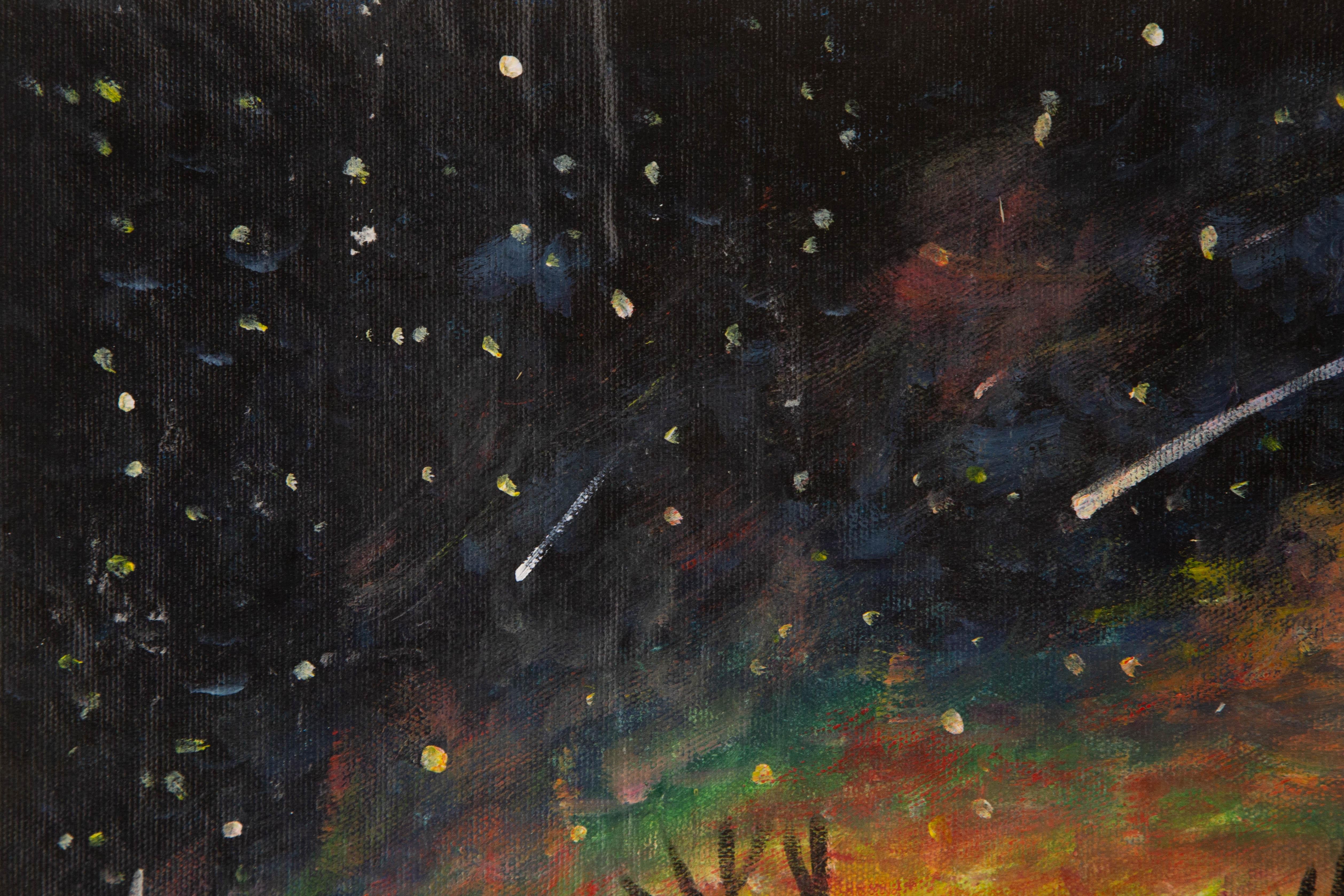 Silu Niu Animal Original Acrylic On Canvas 