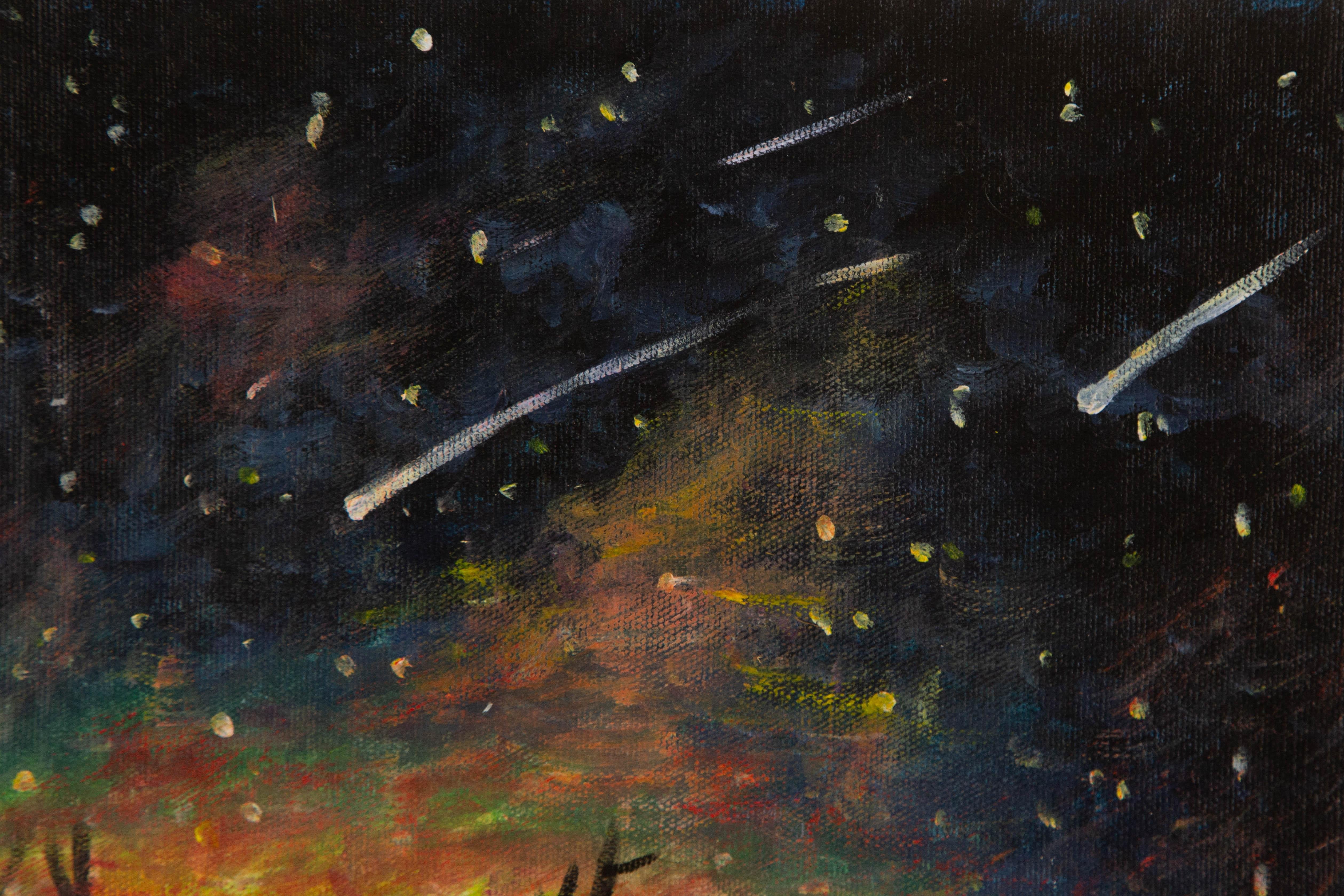 Silu Niu Animal Original Acrylic On Canvas 