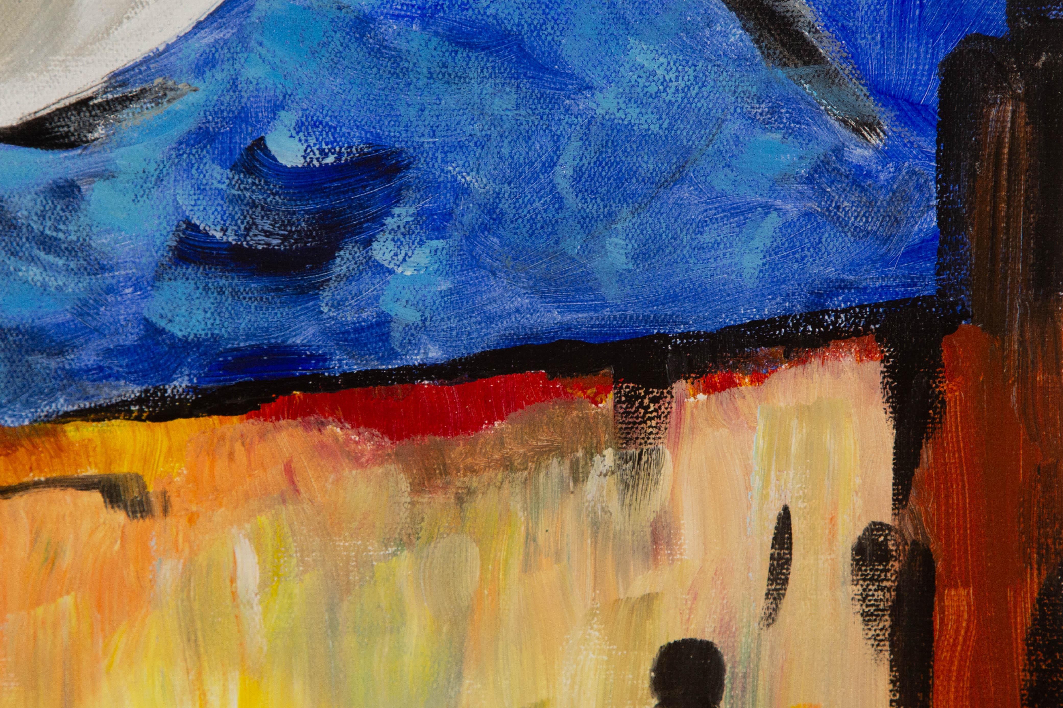 Silu Niu Animal Original Acrylic On Canvas 