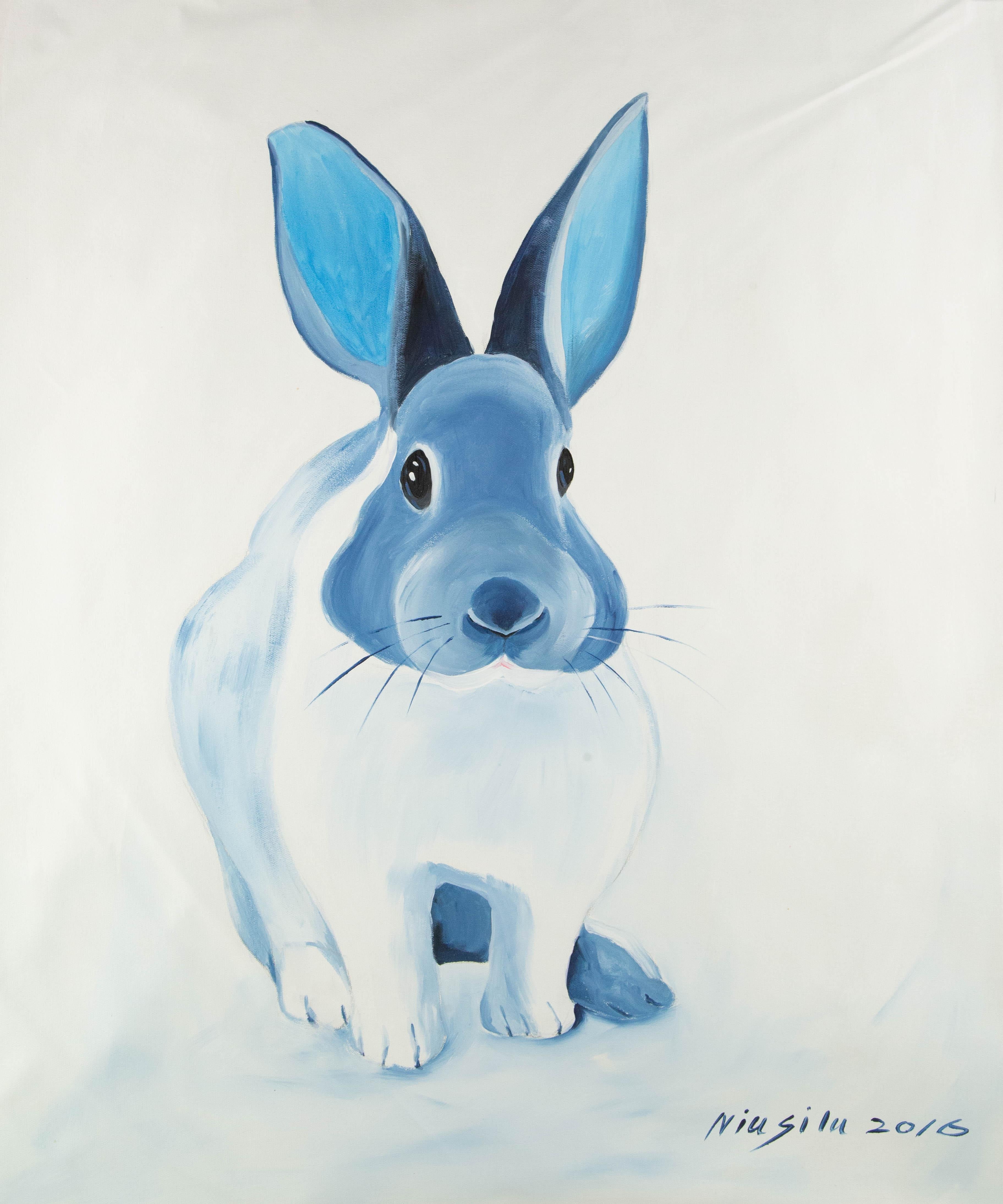  Titel: Warten - Blau
 Medium: Öl auf Leinwand
 Größe: 39 x 31 Zoll
 Rahmen: Einrahmungsmöglichkeiten vorhanden!
 Zustand: Das Gemälde scheint in ausgezeichnetem Zustand zu sein.
 Hinweis: Dieses Gemälde ist nicht aufgespannt.
 Jahr: 2016
 Künstler: