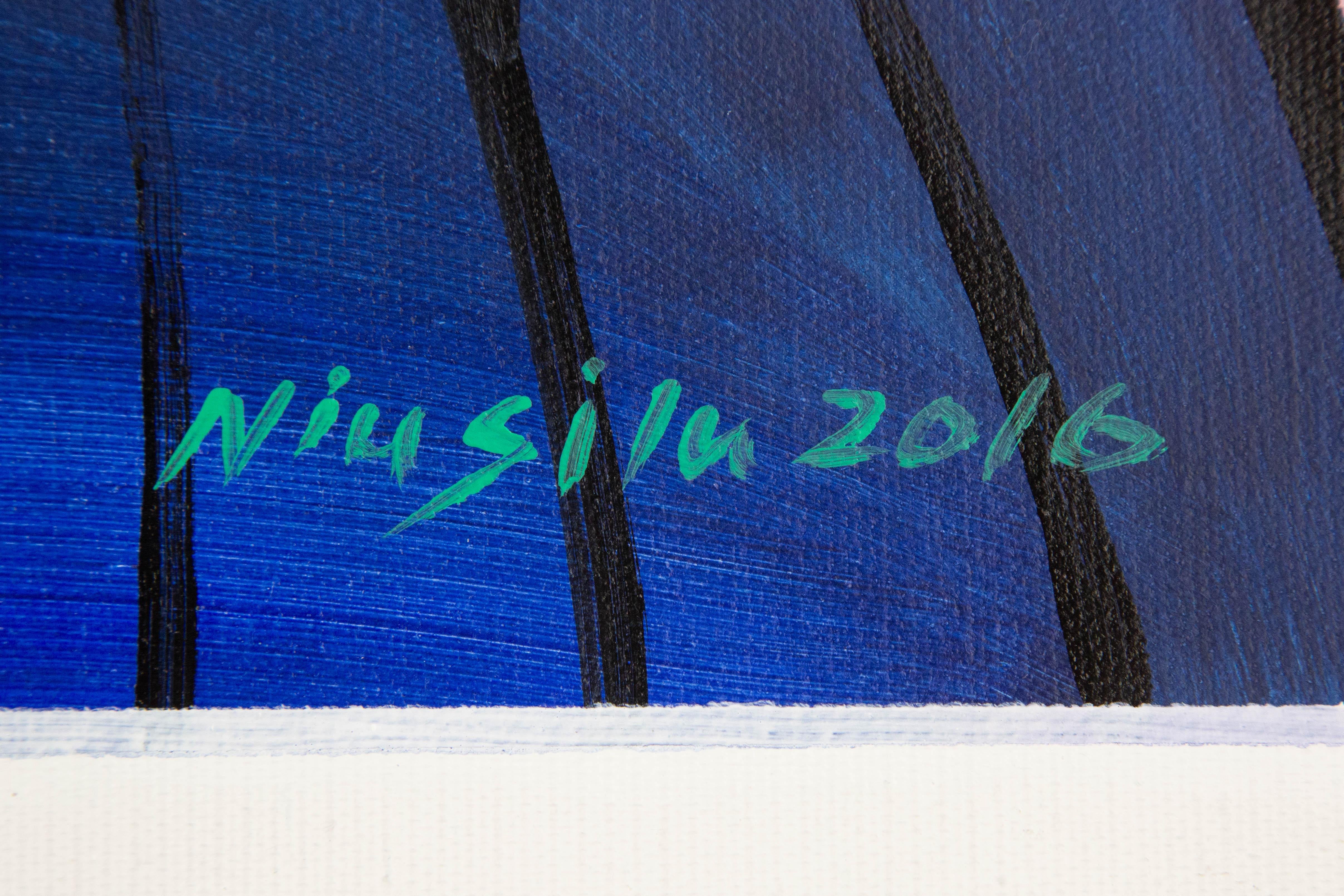 Silu Niu Zeitgenössische Original-Acryl auf Leinwand 