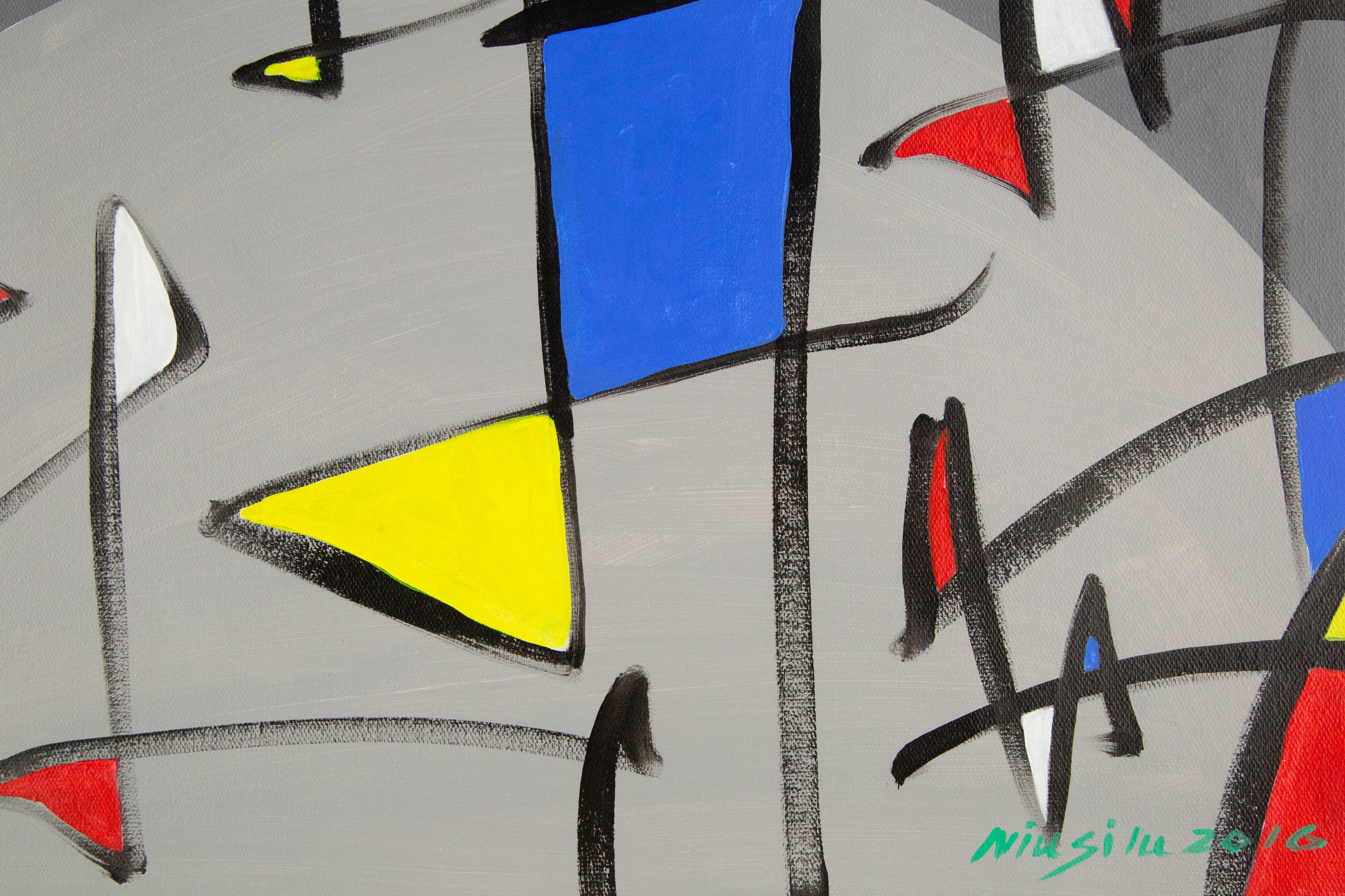 Silu Niu Contemporary Original Acrylic On Canvas 