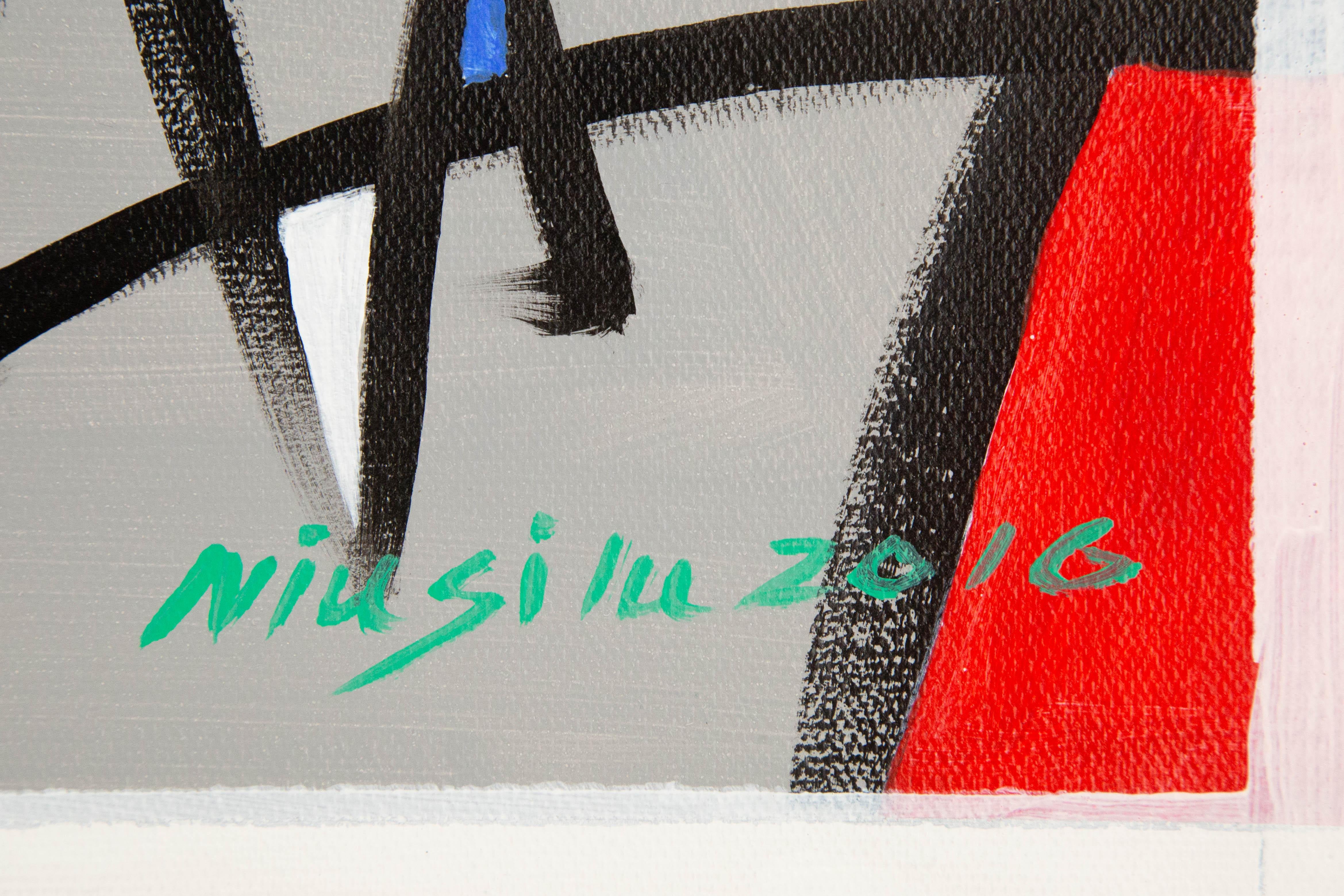 Silu Niu Contemporary Original Acrylic On Canvas 