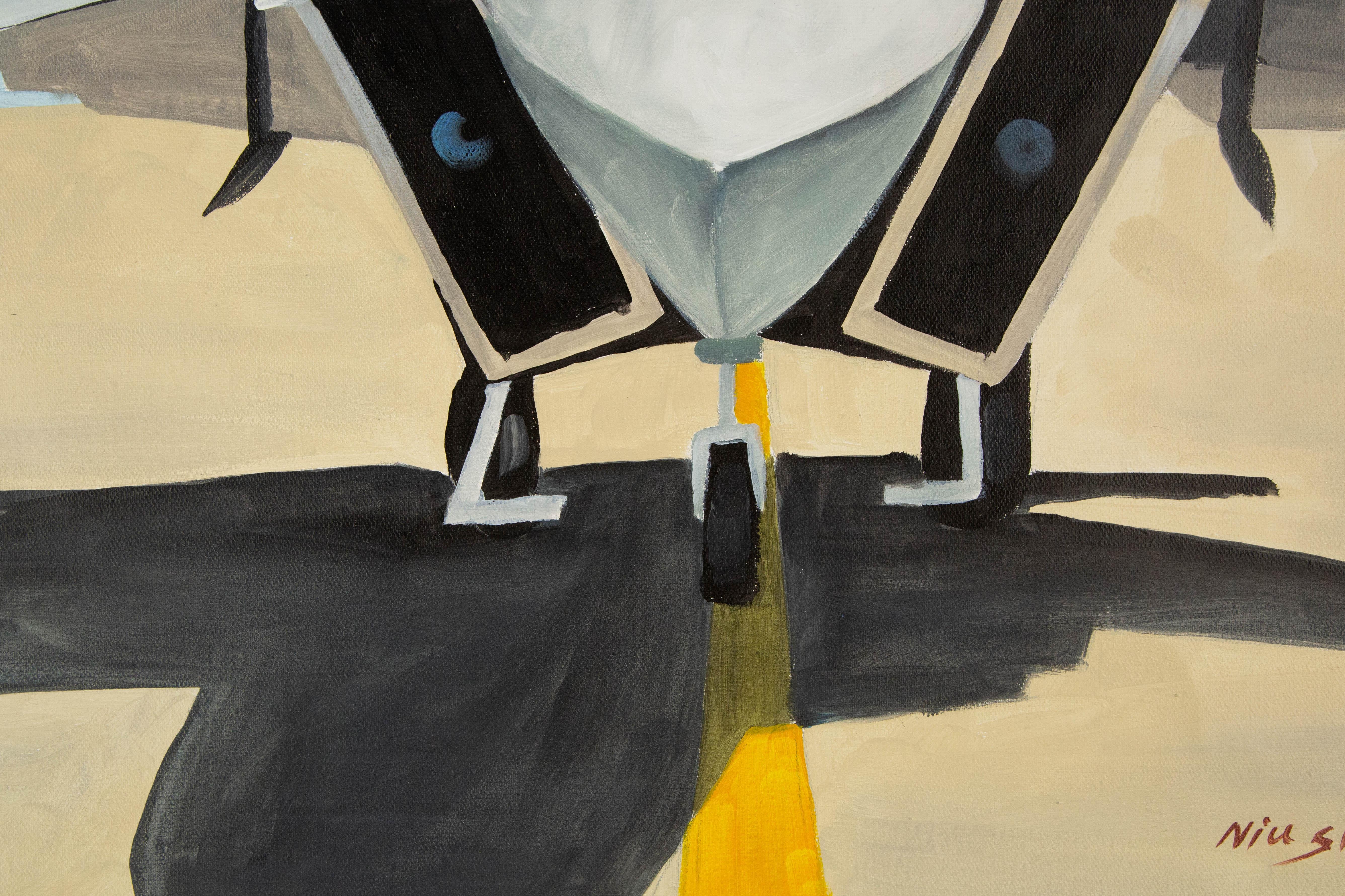 Silu Niu Contemporary Original Acrylic On Canvas 