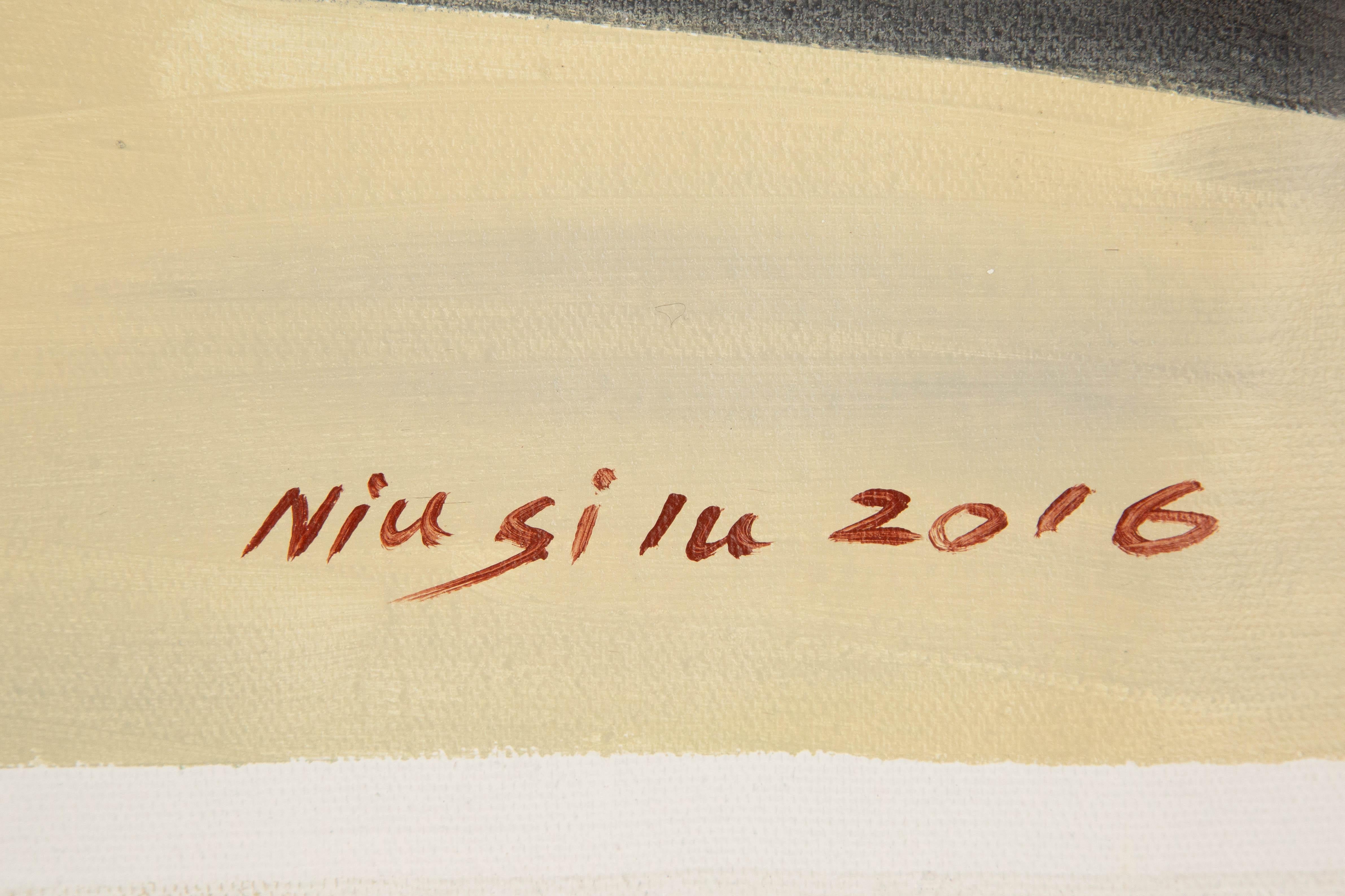 Silu Niu Contemporary Original Acrylic On Canvas 