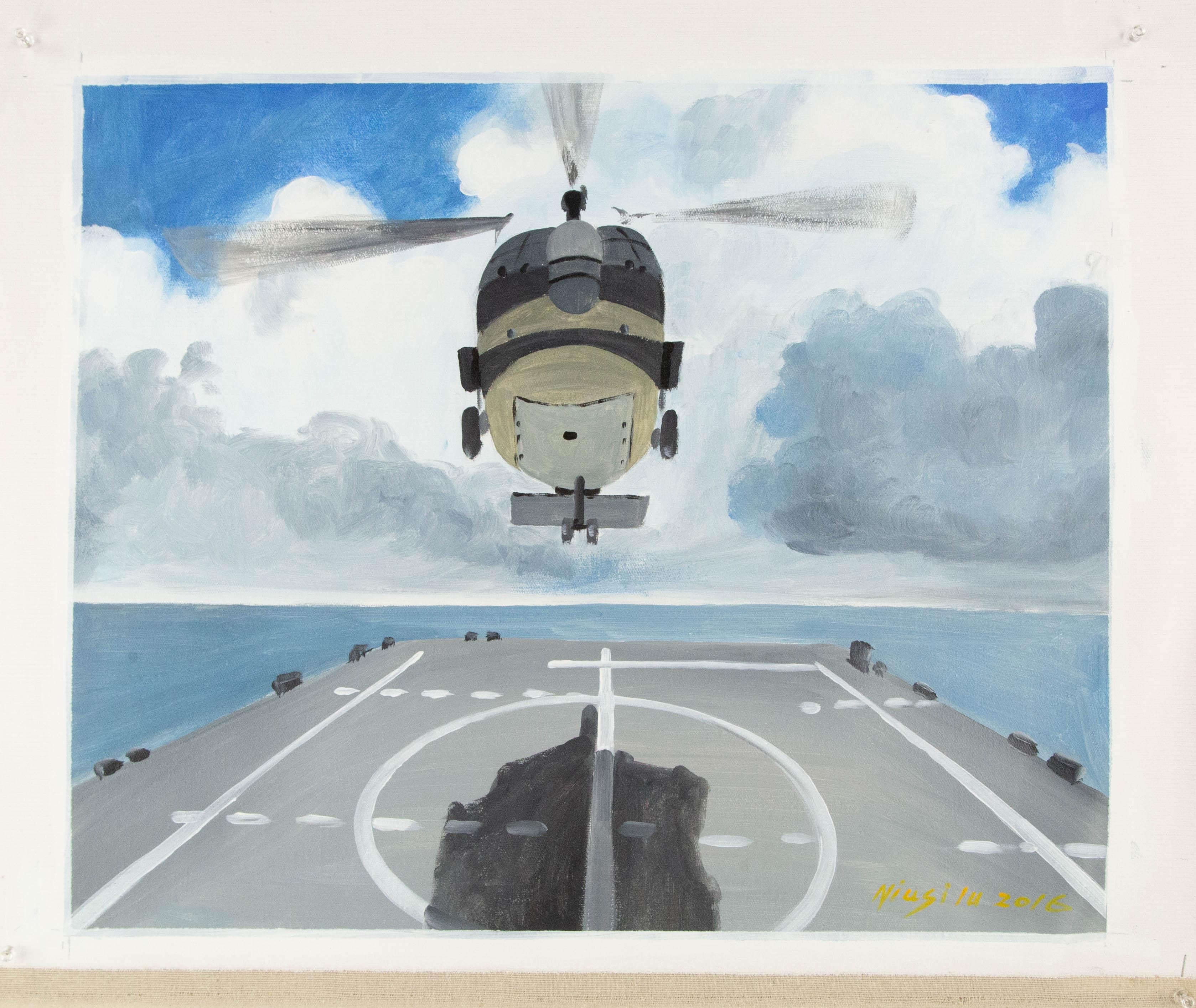 Silu Niu Contemporary Original Acrylic On Canvas 