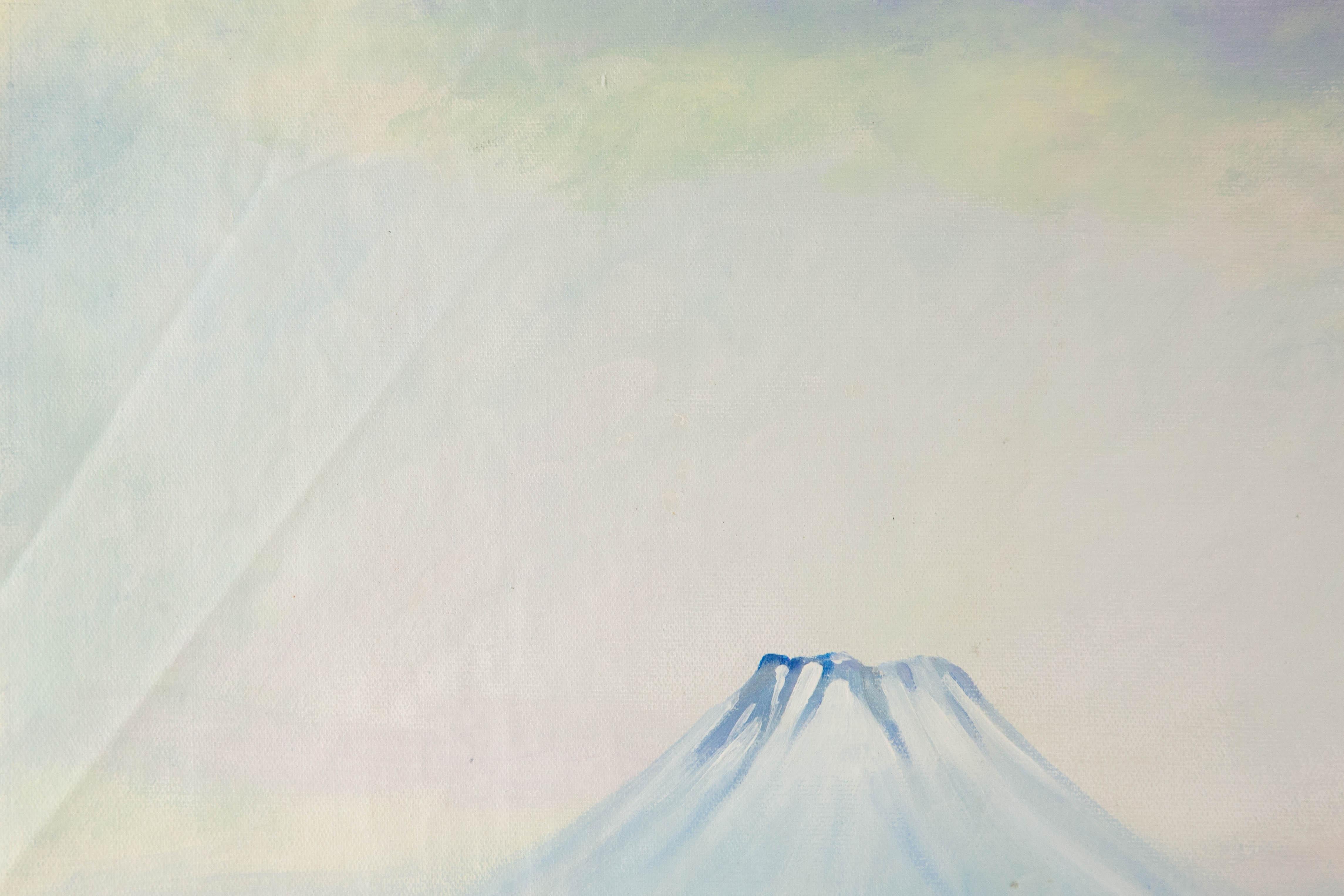 Silu Niu Landscape Original Acrylic On Canvas 