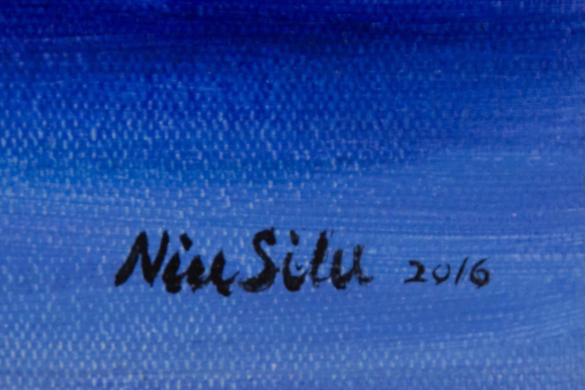 Silu Niu Landscape Original Acrylic On Canvas 