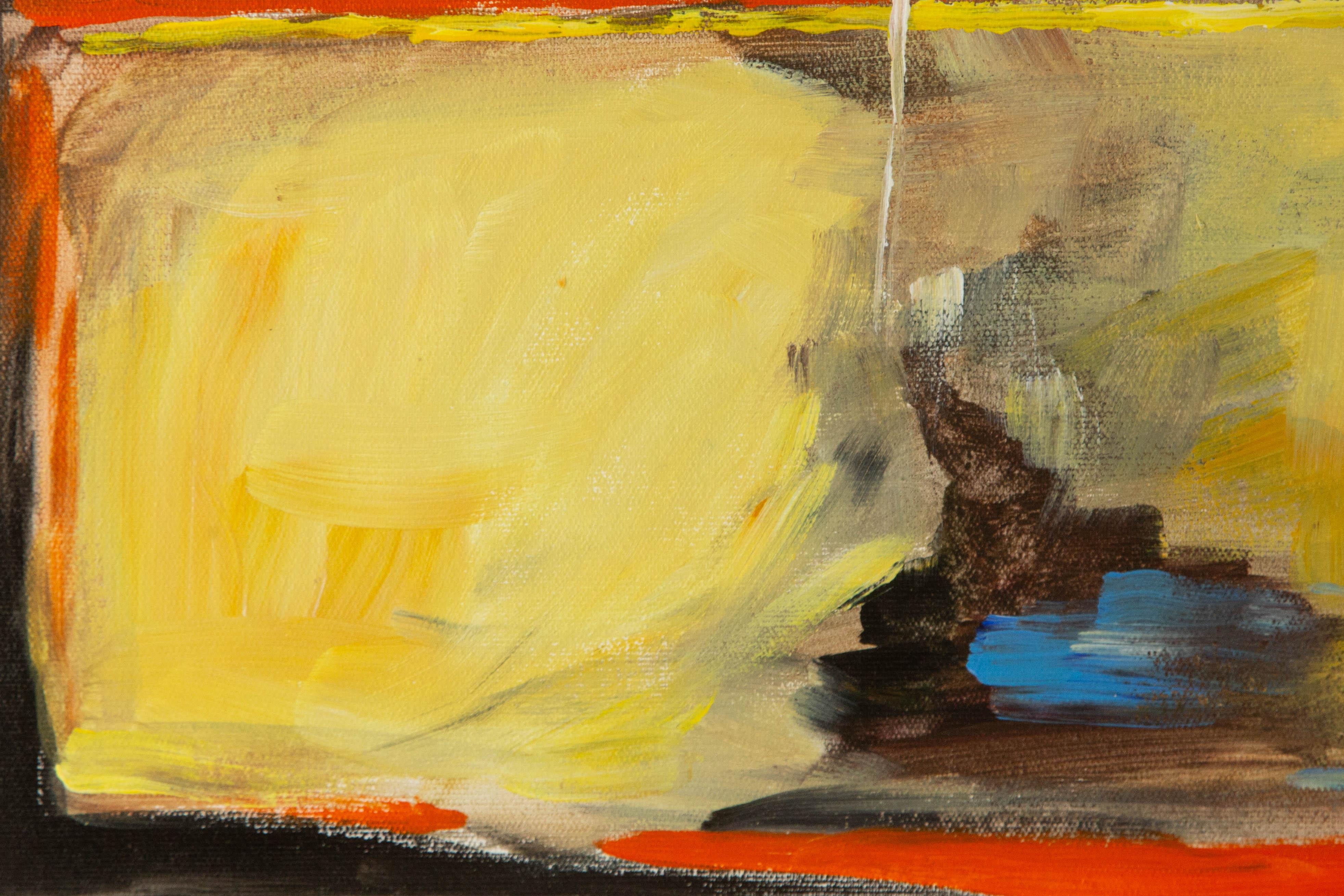 Silu Niu Landscape Original Acrylic On Canvas 