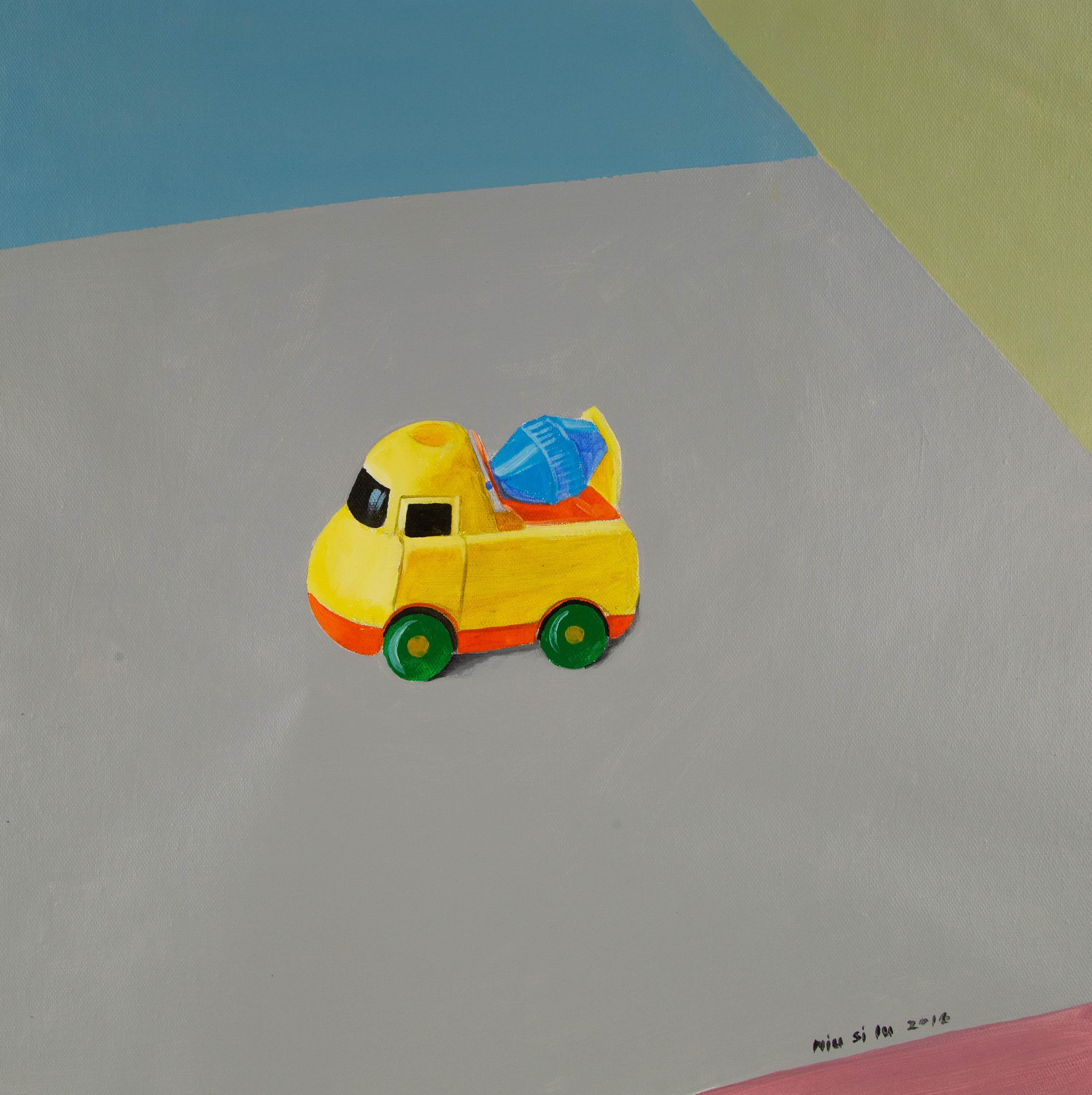   Titel: Kleines Auto
 Medium: Öl auf Leinwand
 Größe: 19,5 x 19,5 Zoll
 Rahmen: Einrahmungsmöglichkeiten vorhanden!
 Zustand: Das Gemälde scheint in ausgezeichnetem Zustand zu sein.
 Hinweis: Dieses Gemälde ist nicht aufgespannt.
 Jahr: 2016
