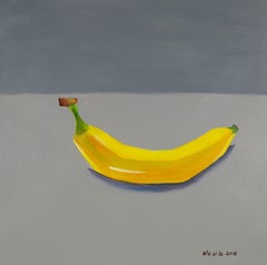 Silu Niu Bodegón Pintura al Óleo Original "Plátano"