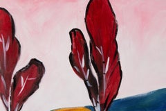 Silu Niu Landscape Original Oil On Canvas "Colorful Mountain 2"