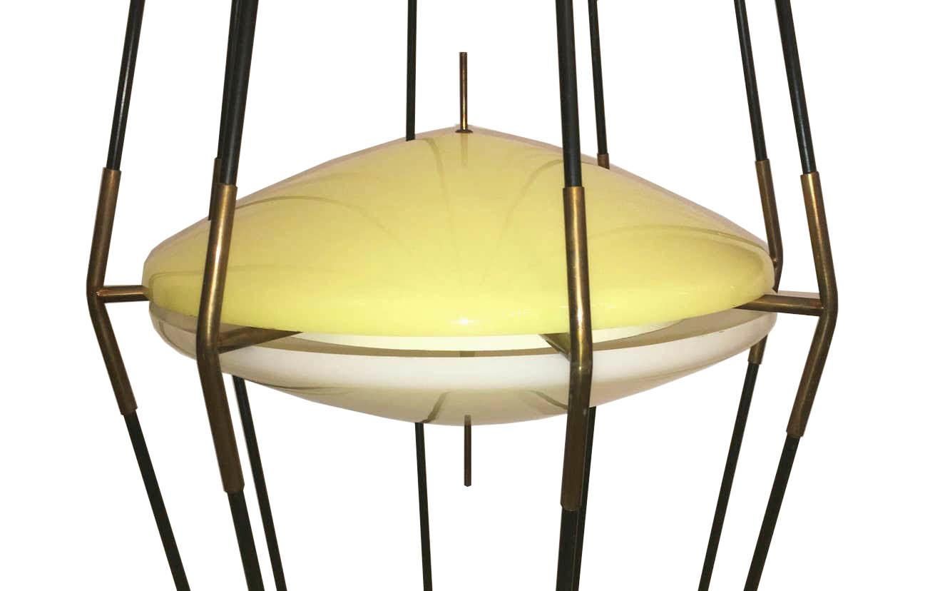Stehlampe „Siluro“ Angelo Lelli, Ettore Sottsass für Arredoluce, Italien, 1957 (Moderne der Mitte des Jahrhunderts) im Angebot